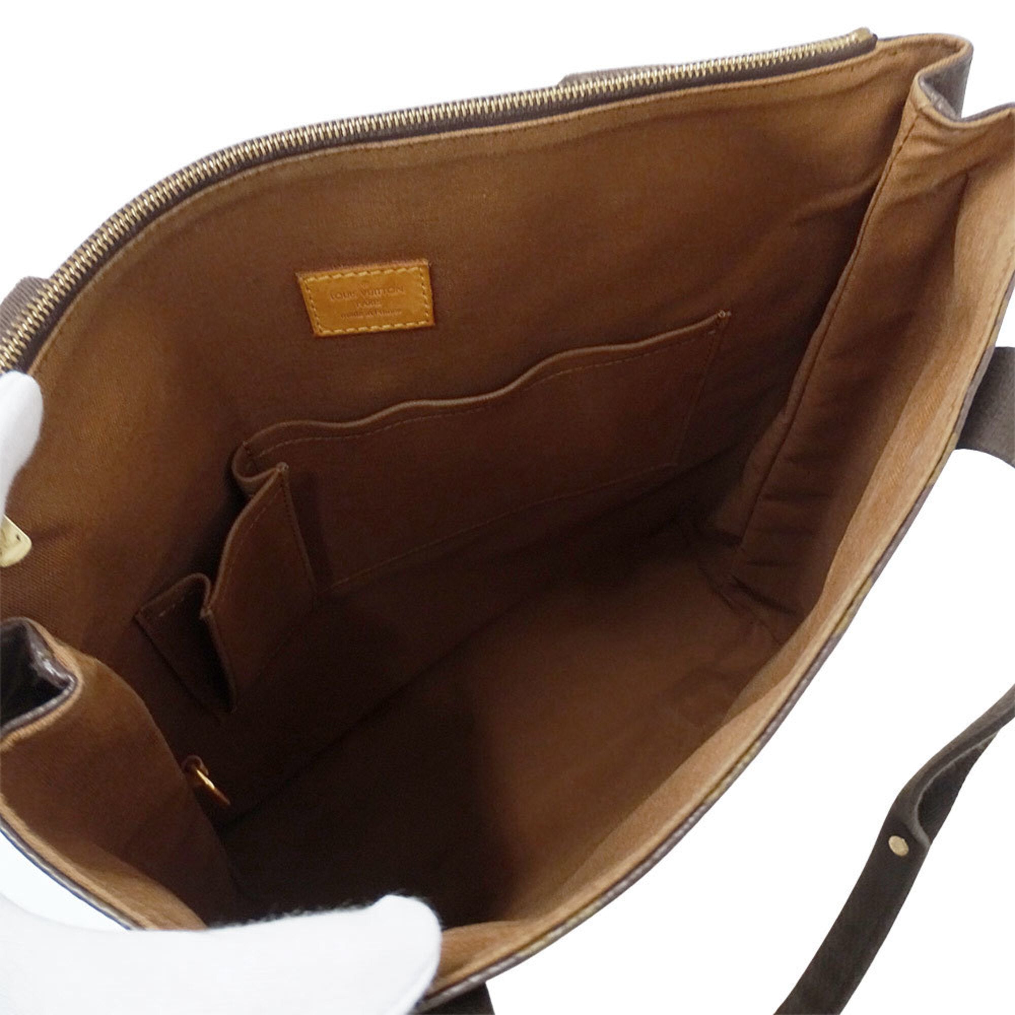 Louis Vuitton Brown Monogram Canvas Handbag Tote Bag (Pre-Owned)