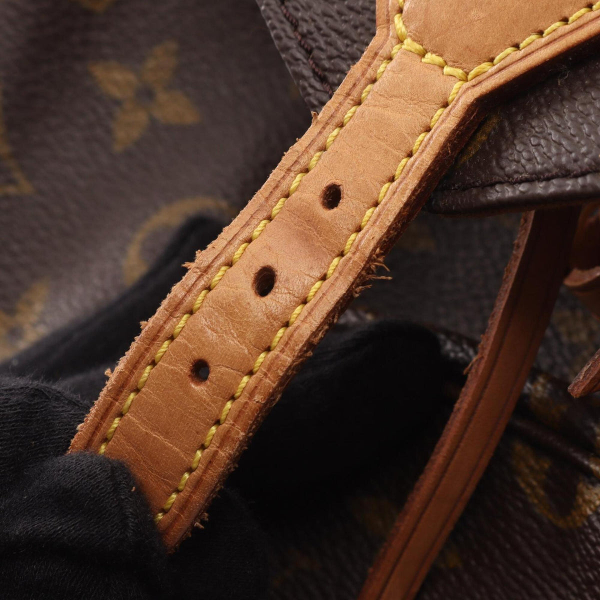 Louis Vuitton Brown Monogram Coated Canvas Leather Backpack (Pre-Owned)