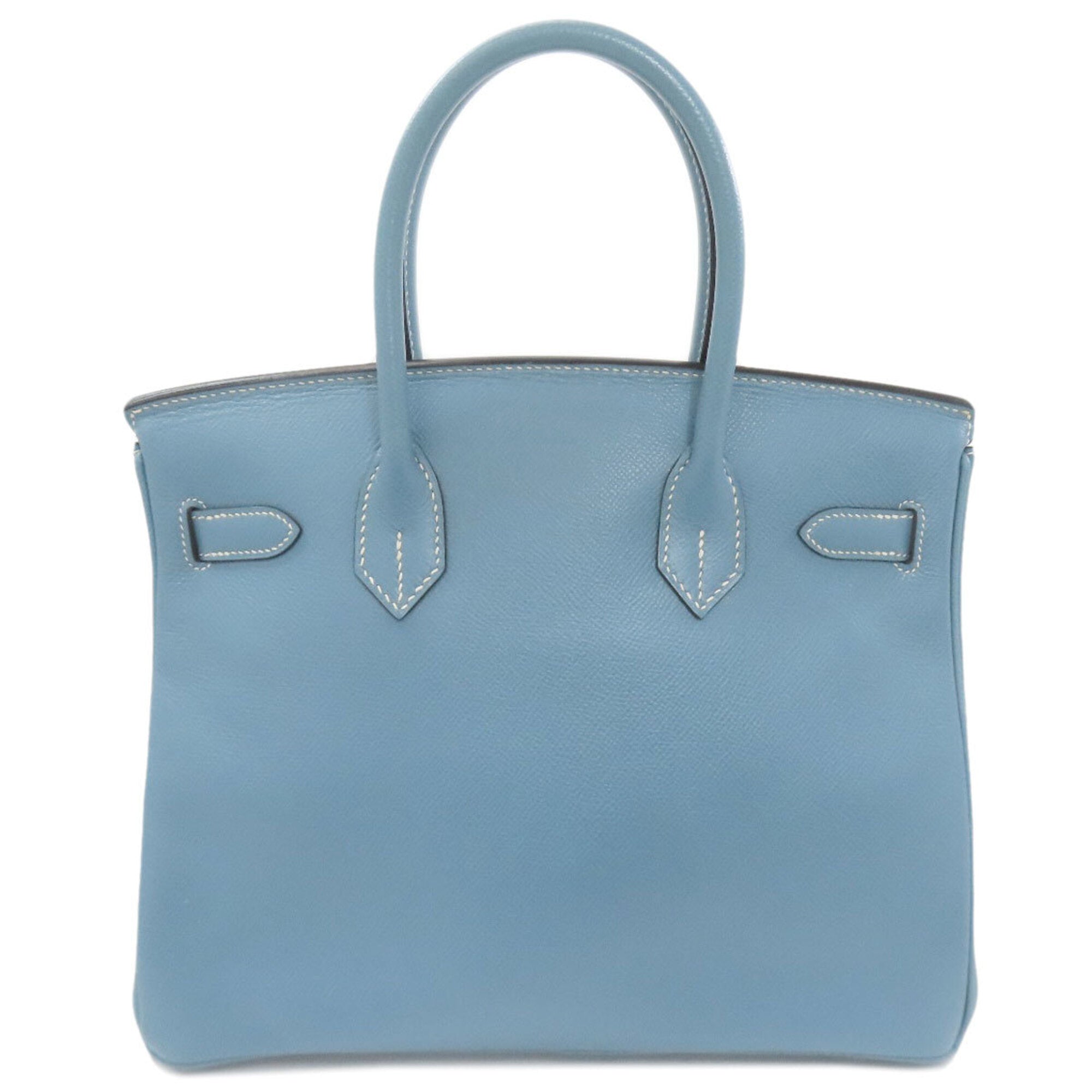 Hermes Blue Jean Epsom Leather Handbag (Pre-Owned)