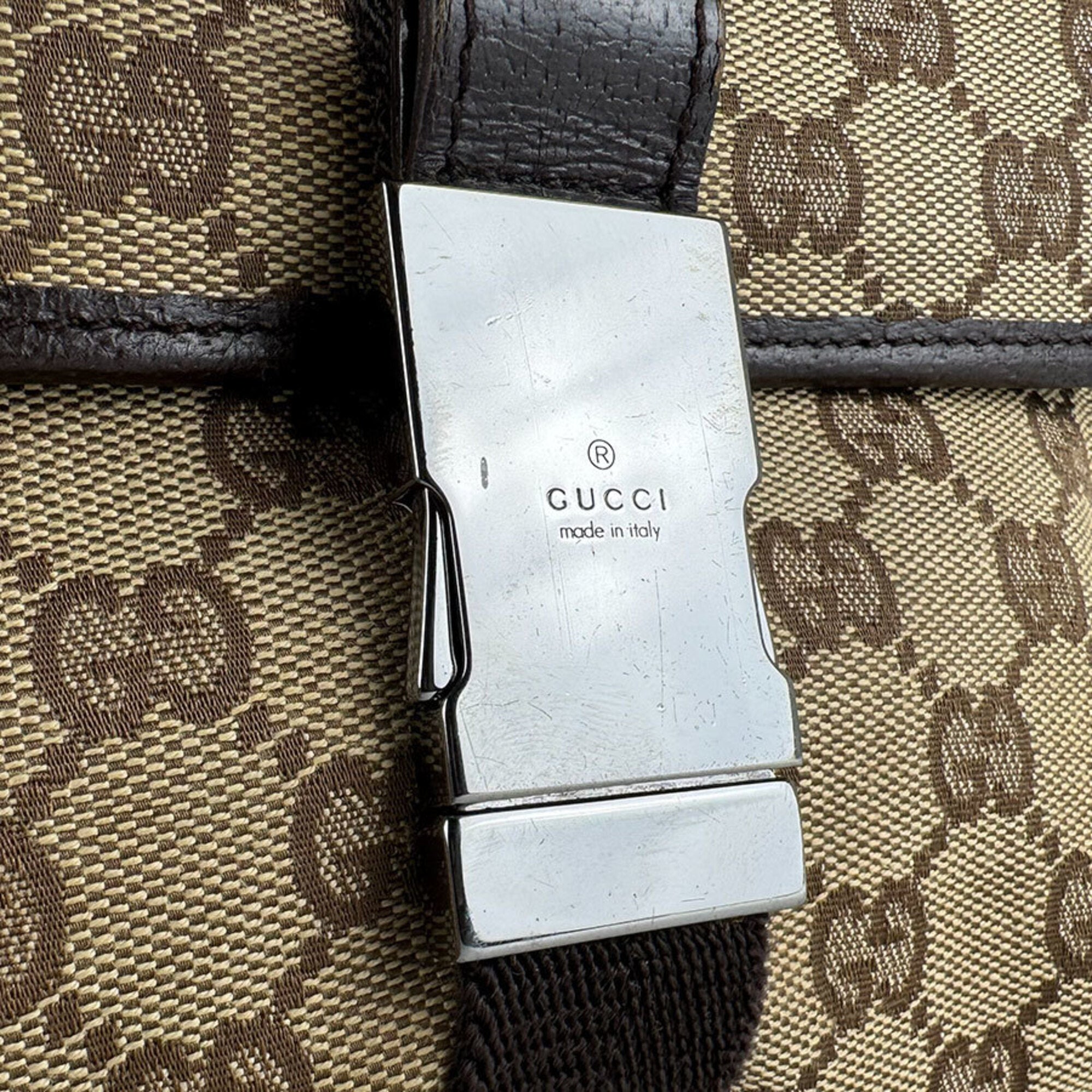 Gucci Brown Gg Canvas Fanny Pack Sling Bag (Pre-Owned)