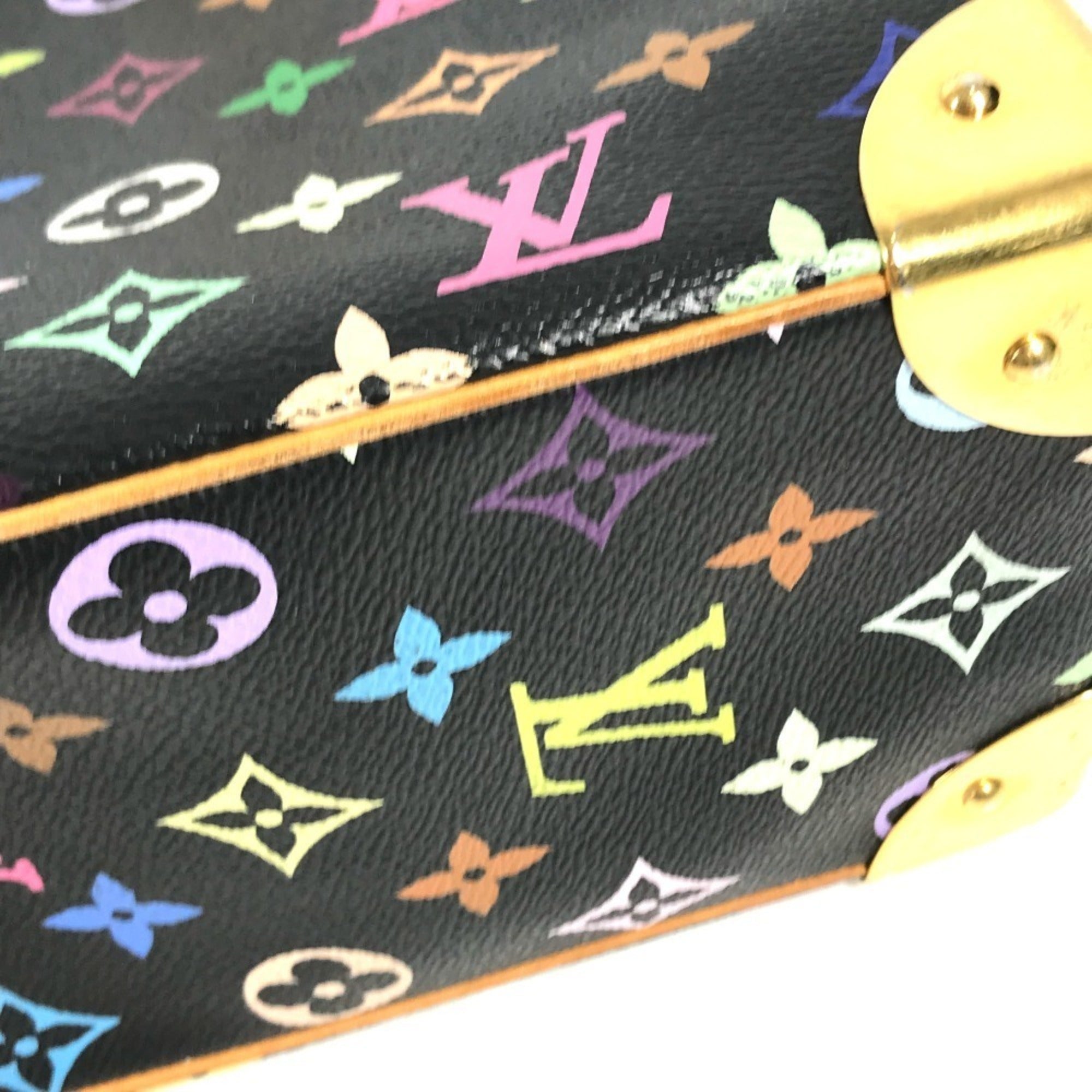 Louis Vuitton Black Multi-Color Noir Monogram Multicolore Handbag (Pre-Owned)
