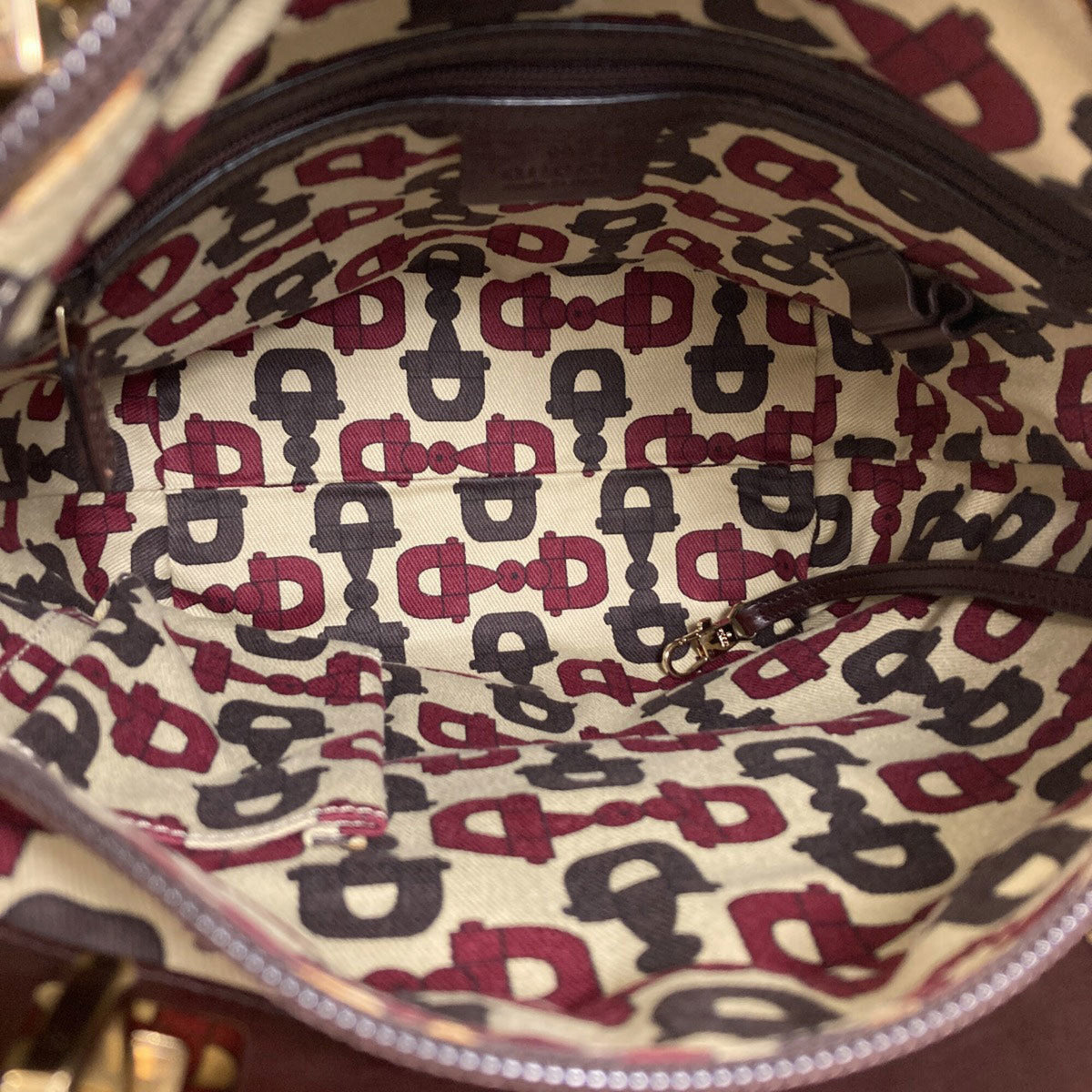 Gucci Brown Leather Handbag (Pre-Owned)