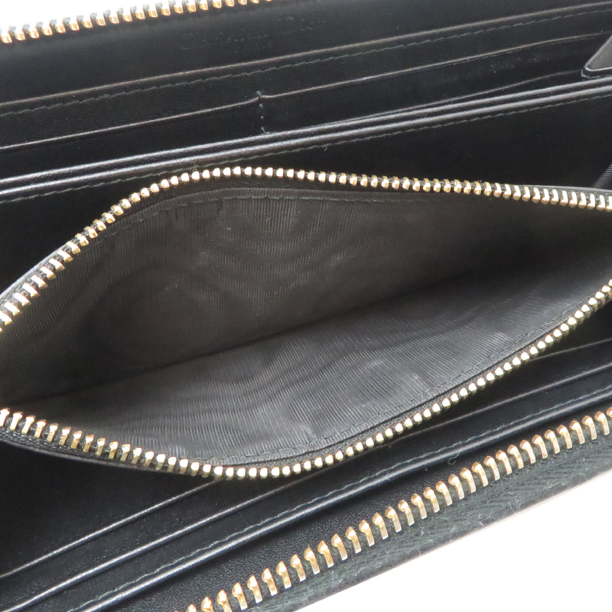 Christian Dior Black Leather Long Wallet (Bi-Fold) (Pre-Owned)