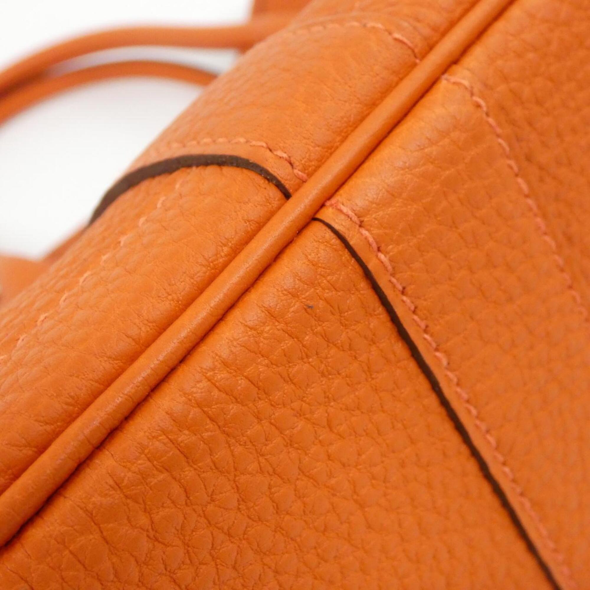 Hermes Capucine Orange Negonda Leather Handbag (Pre-Owned)