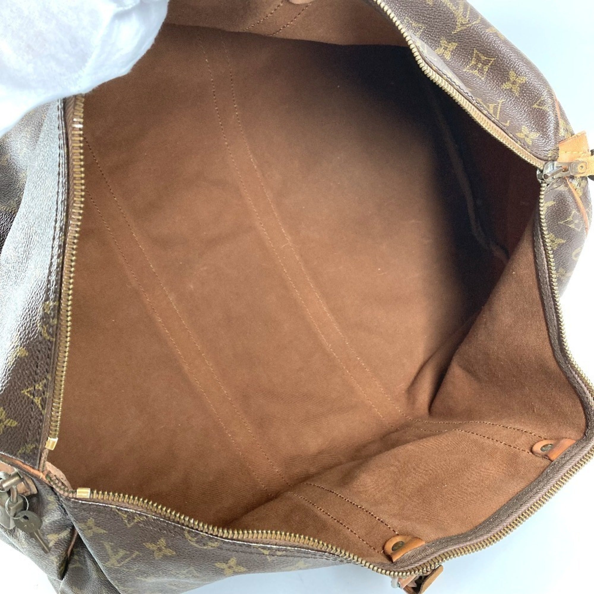 Louis Vuitton Brown Monogram Canvas Boston Bag Handbag (Pre-Owned)