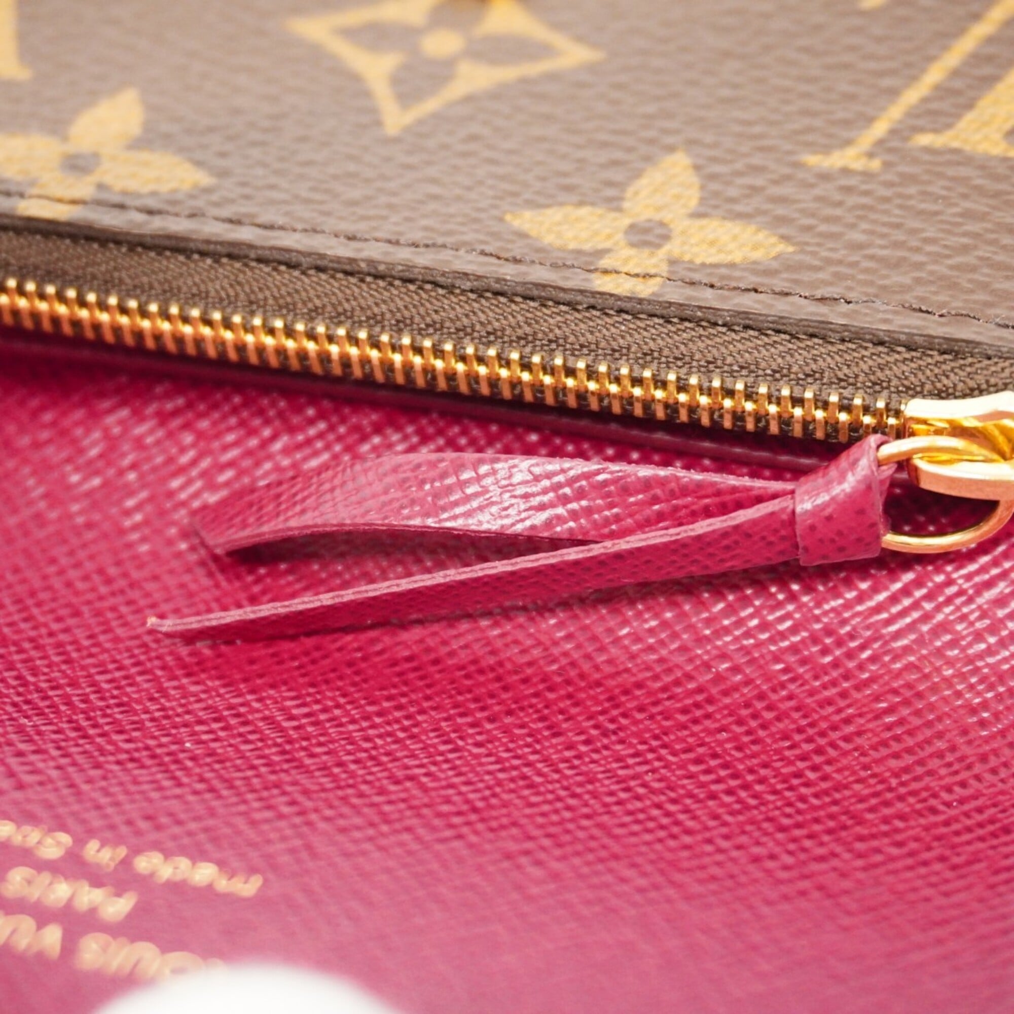 Louis Vuitton Brown Fuchsia Coin Purse/Coin Case (Pre-Owned)