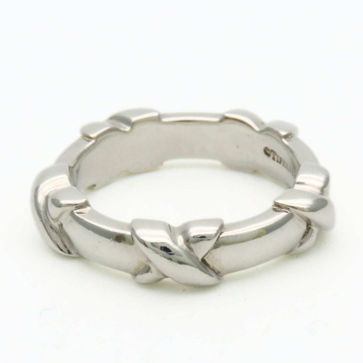 Tiffany Silver Silver 925 Band Ring (Pre-Owned)