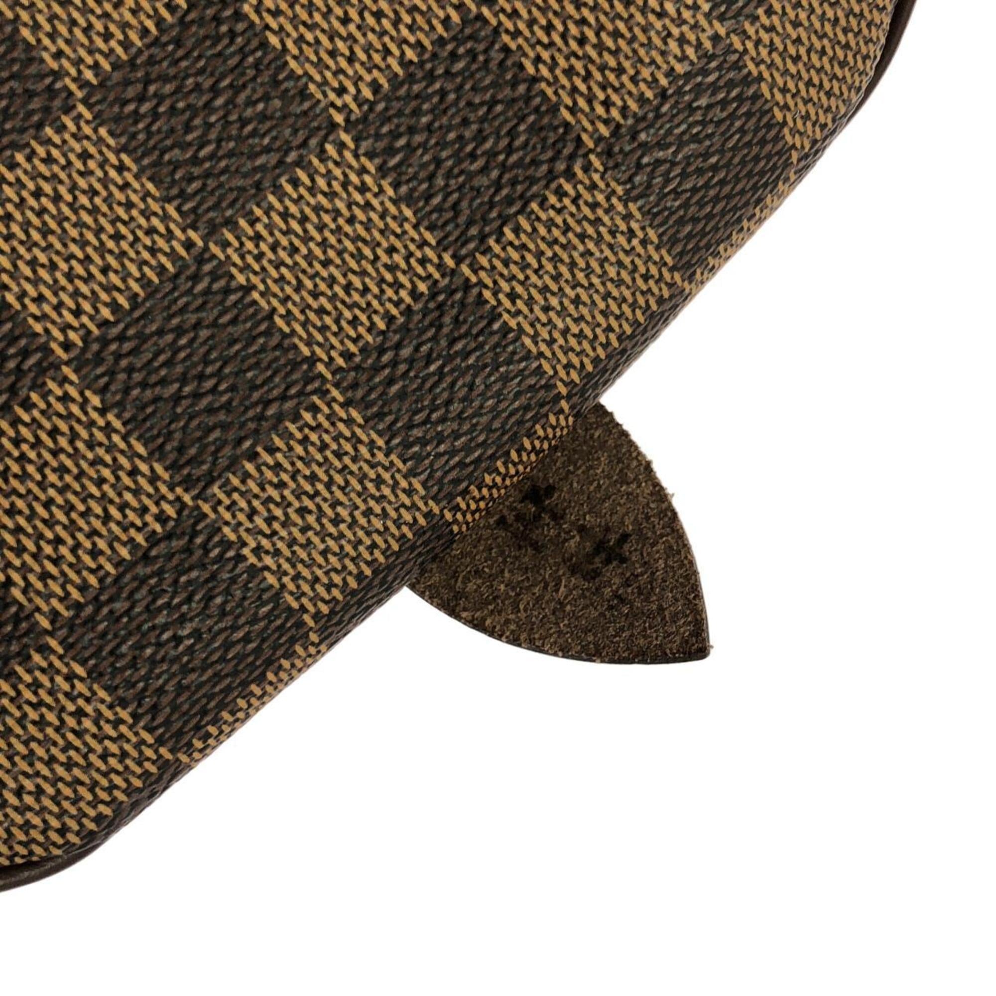 Louis Vuitton Damier Canvas Ebene Coated Canvas Boston Bag (Pre-Owned)
