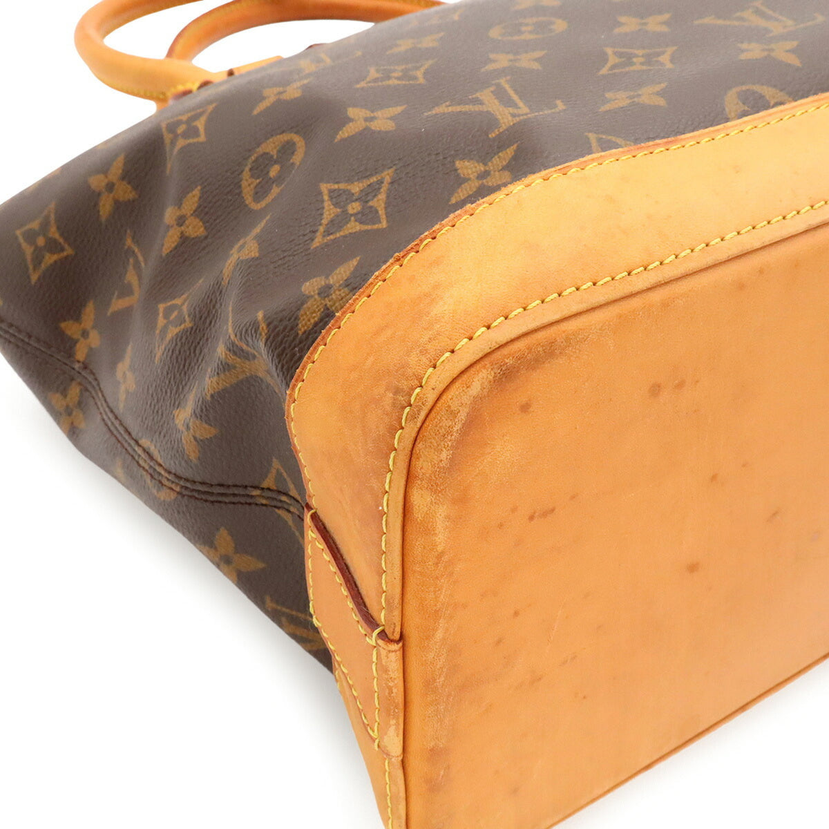 Louis Vuitton Brown Monogram Canvas Handbag Shoulder Bag Tote Bag (Pre-Owned)