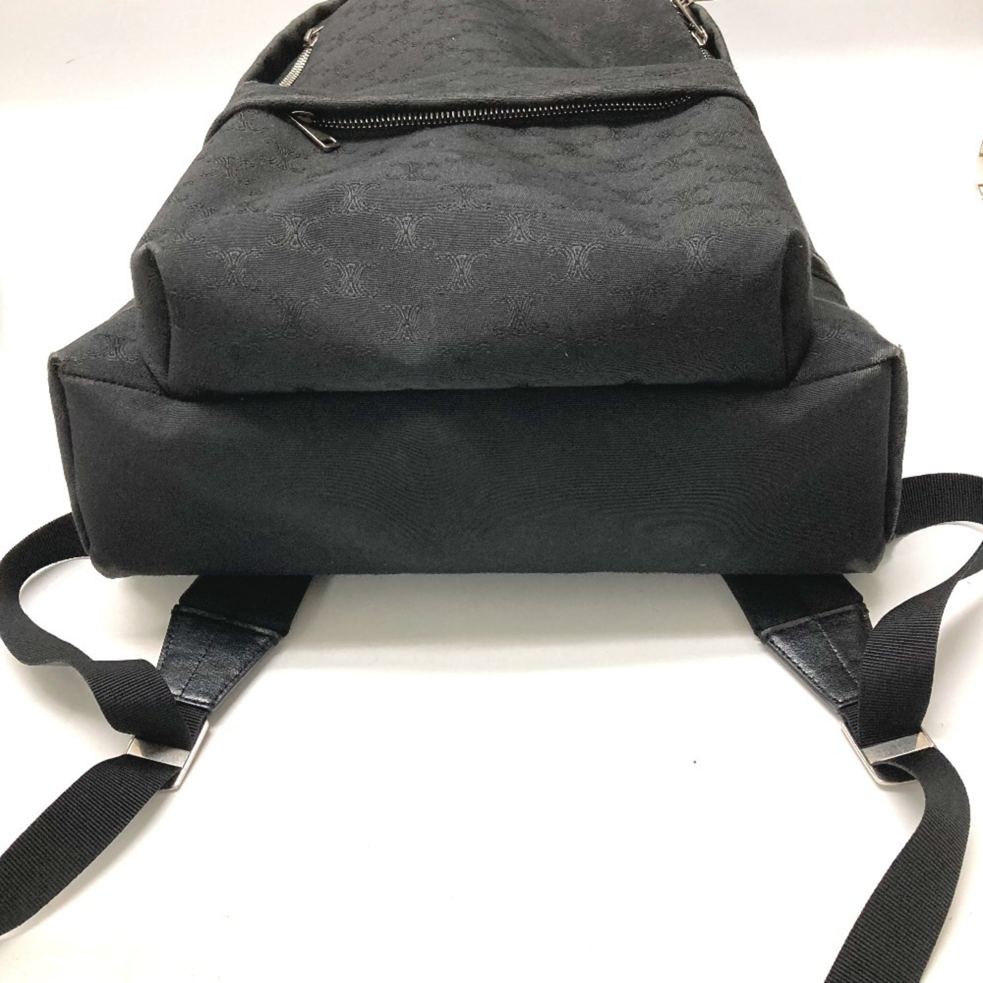 Celine Black Canvas Leather Backpack (Pre-Owned)