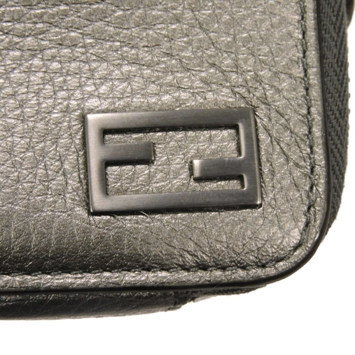 Fendi Gunmetal Shoulder Bag (Pre-Owned)