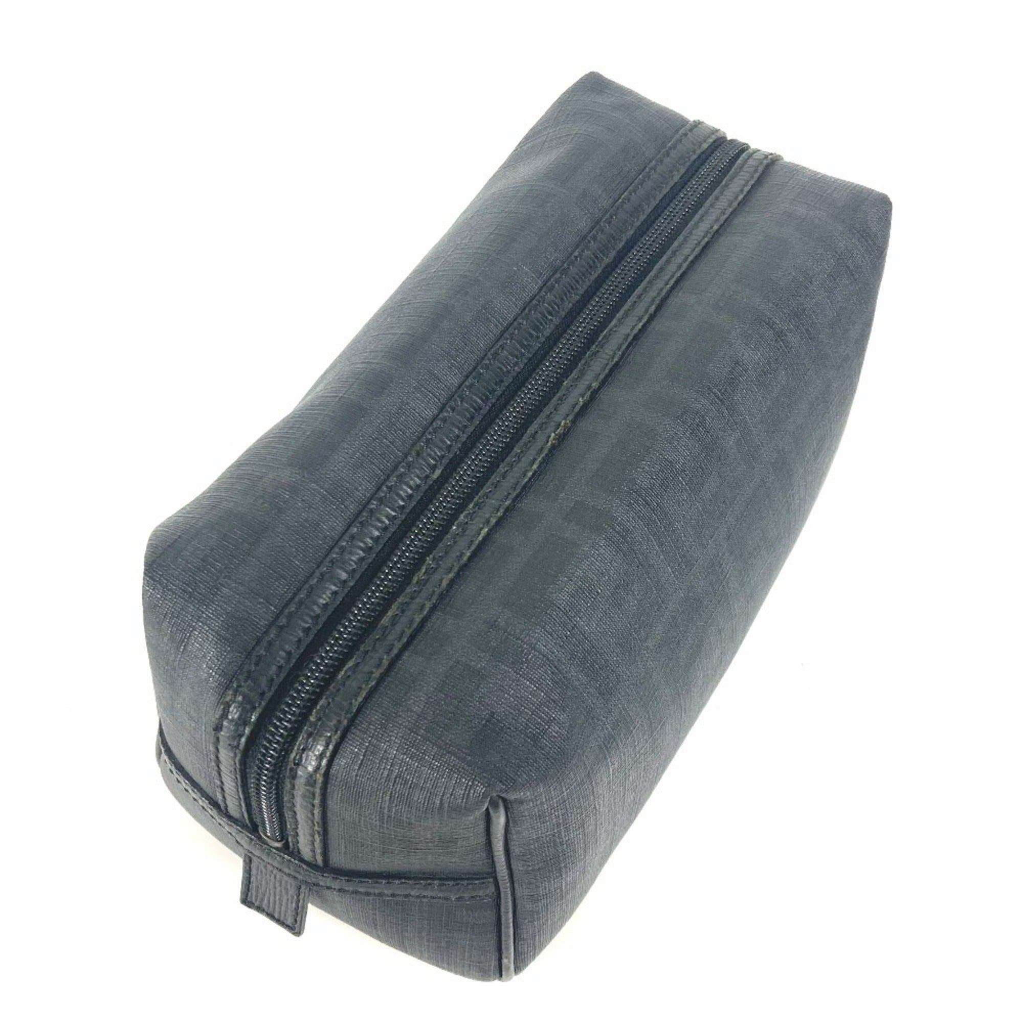 Fendi Zucca Black Pvc Pouch (Pre-Owned)