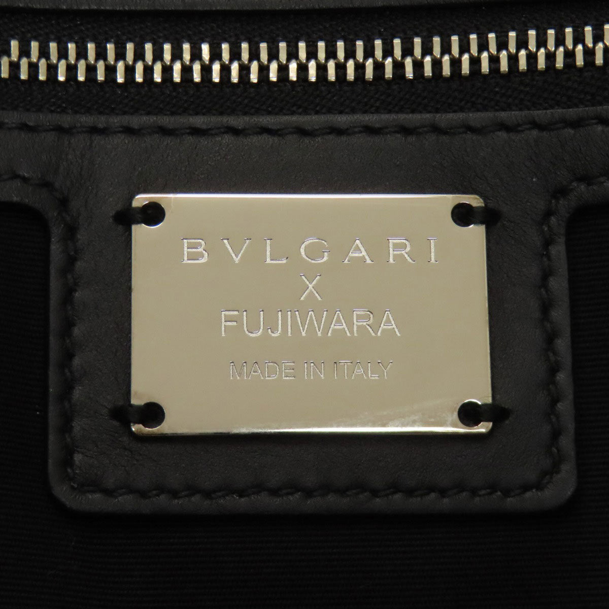 Bvlgari Black Leather Tote Bag (Pre-Owned)