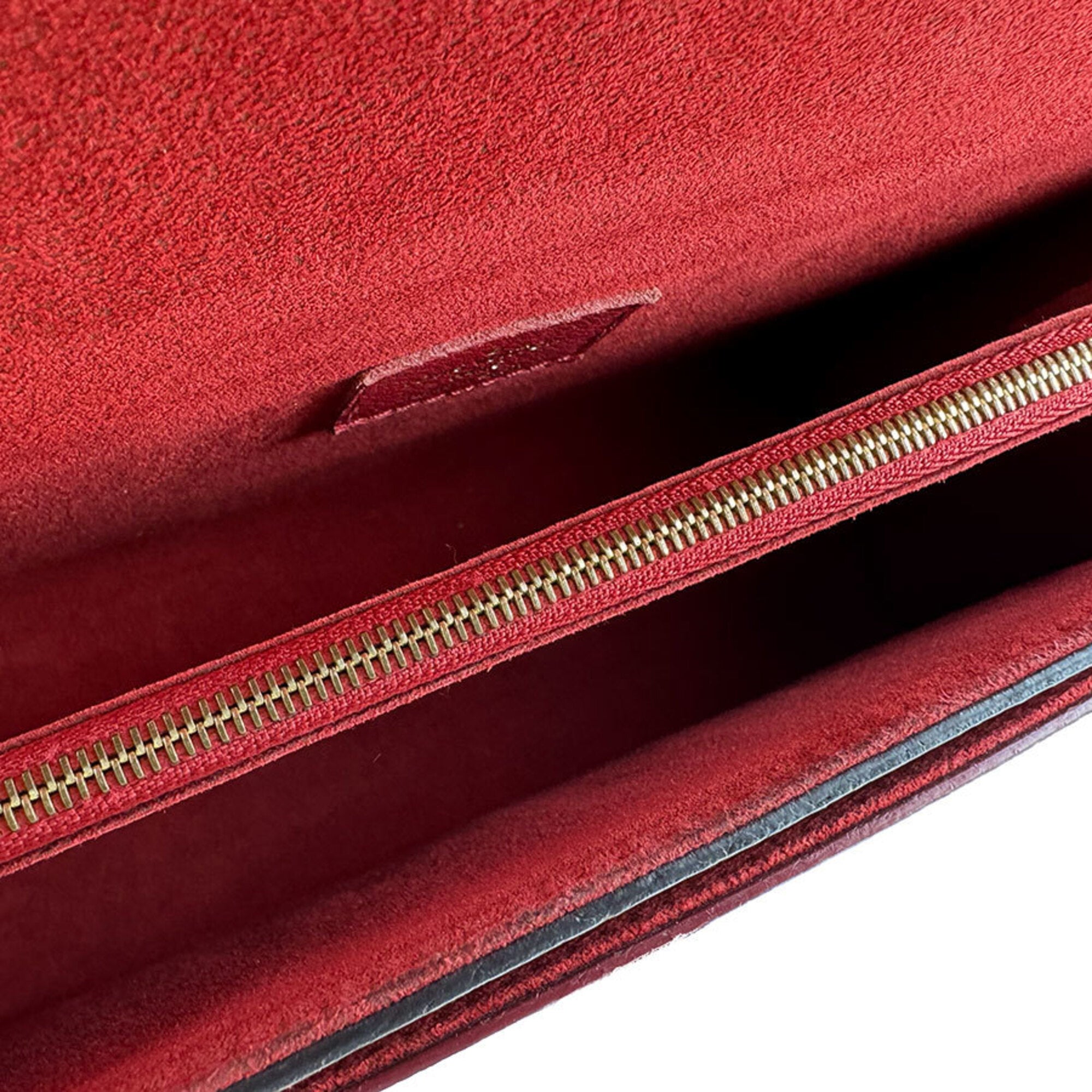 Louis Vuitton Brown Monogram Red Color Monogram Shoulder Bag (Pre-Owned)
