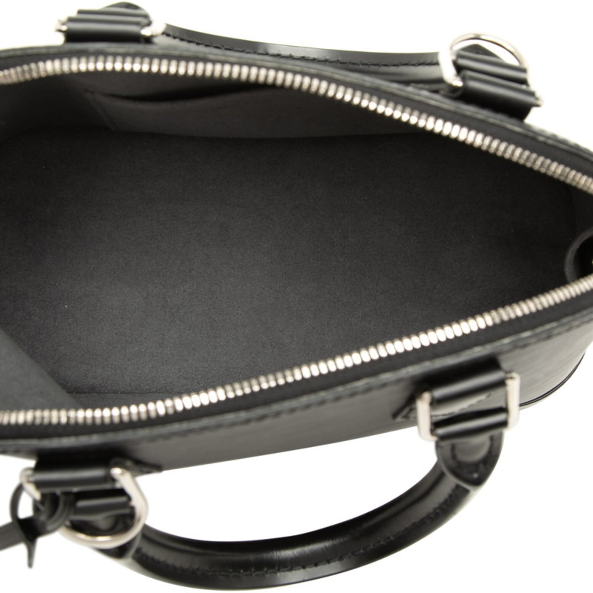 Louis Vuitton Black Noir Leather Handbag Shoulder Bag (Pre-Owned)