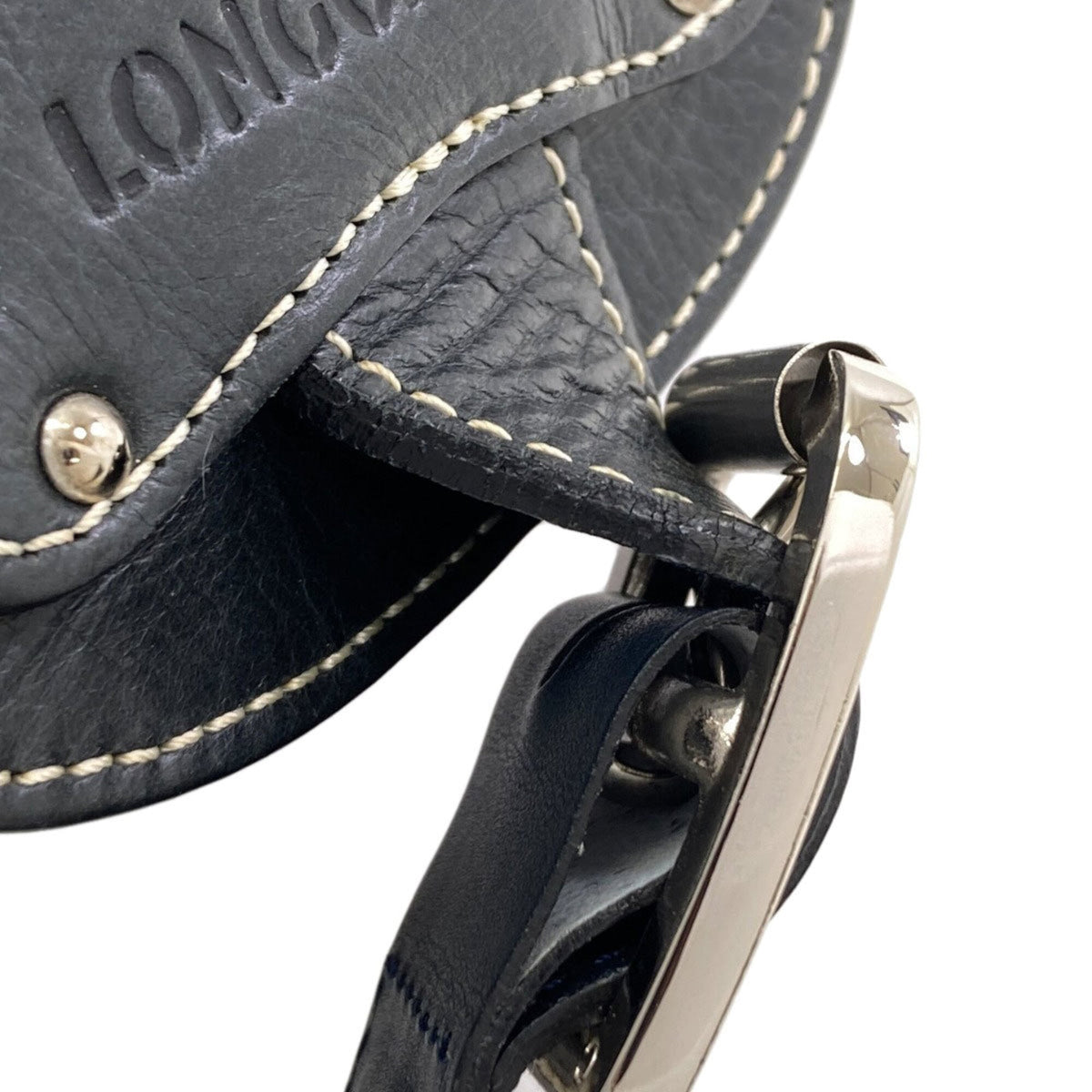 Longchamp Black Leather Tote Bag (Pre-Owned)