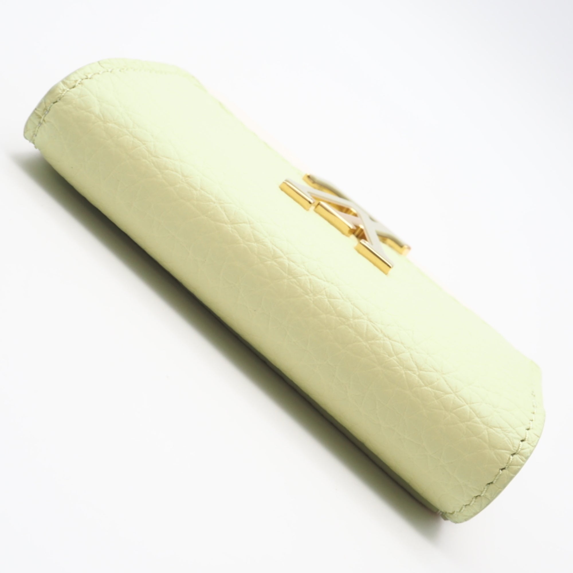 Louis Vuitton Green White Leather Wallet (Tri-Fold) (Pre-Owned)