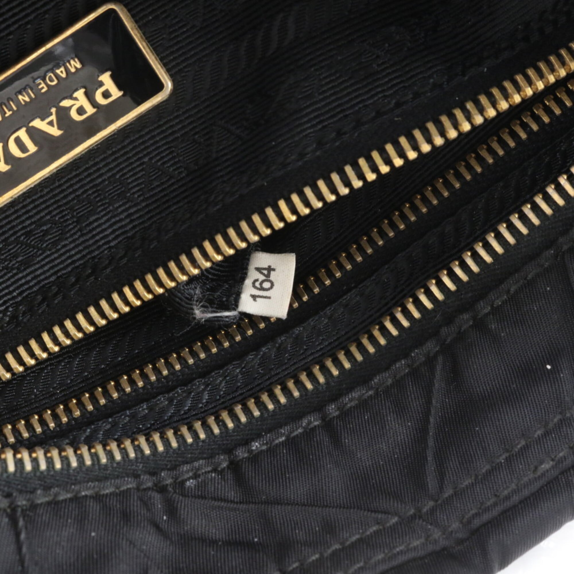 Prada Black Nylon Leather Shoulder Bag (Pre-Owned)