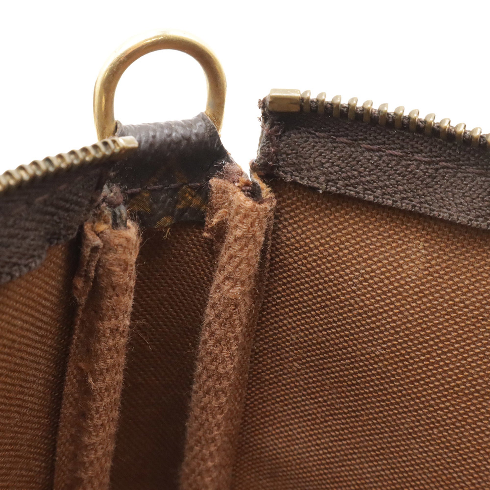 Louis Vuitton Monogram Brown Monogram Handbag Pochette (Pre-Owned)