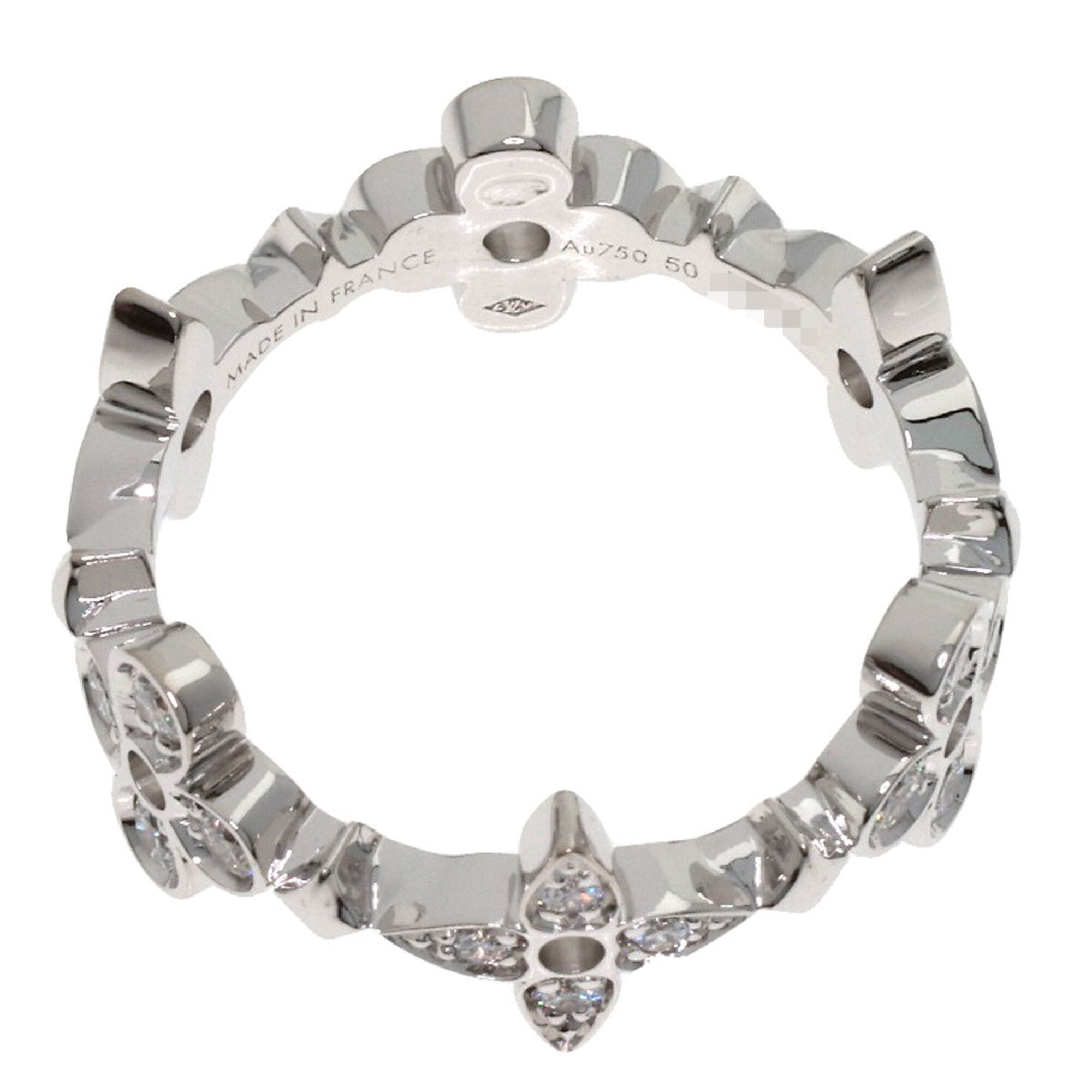 Louis Vuitton White Gold (18K) Band Ring (Pre-Owned)