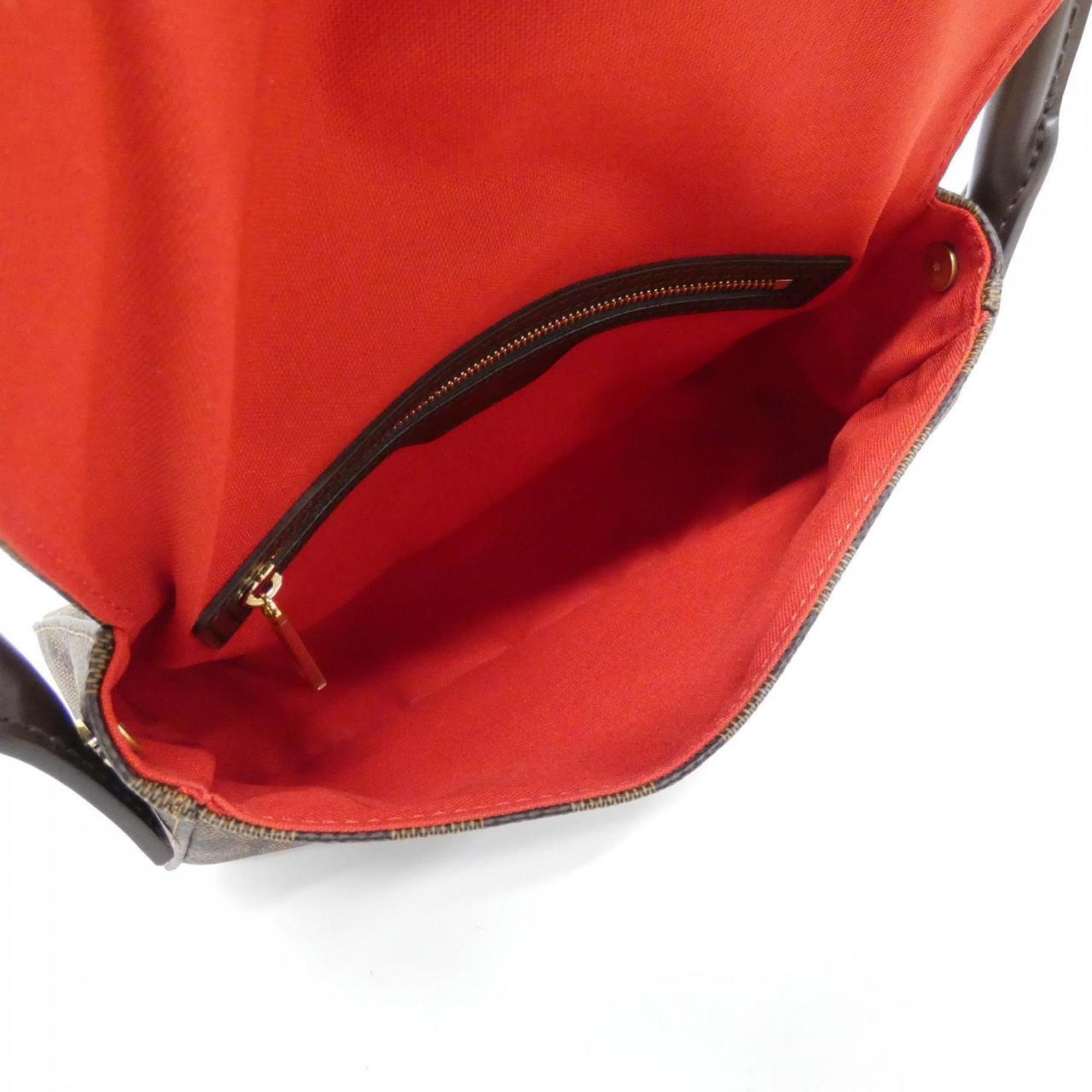 Louis Vuitton Brown Coated Canvas Shoulder Bag (Pre-Owned)