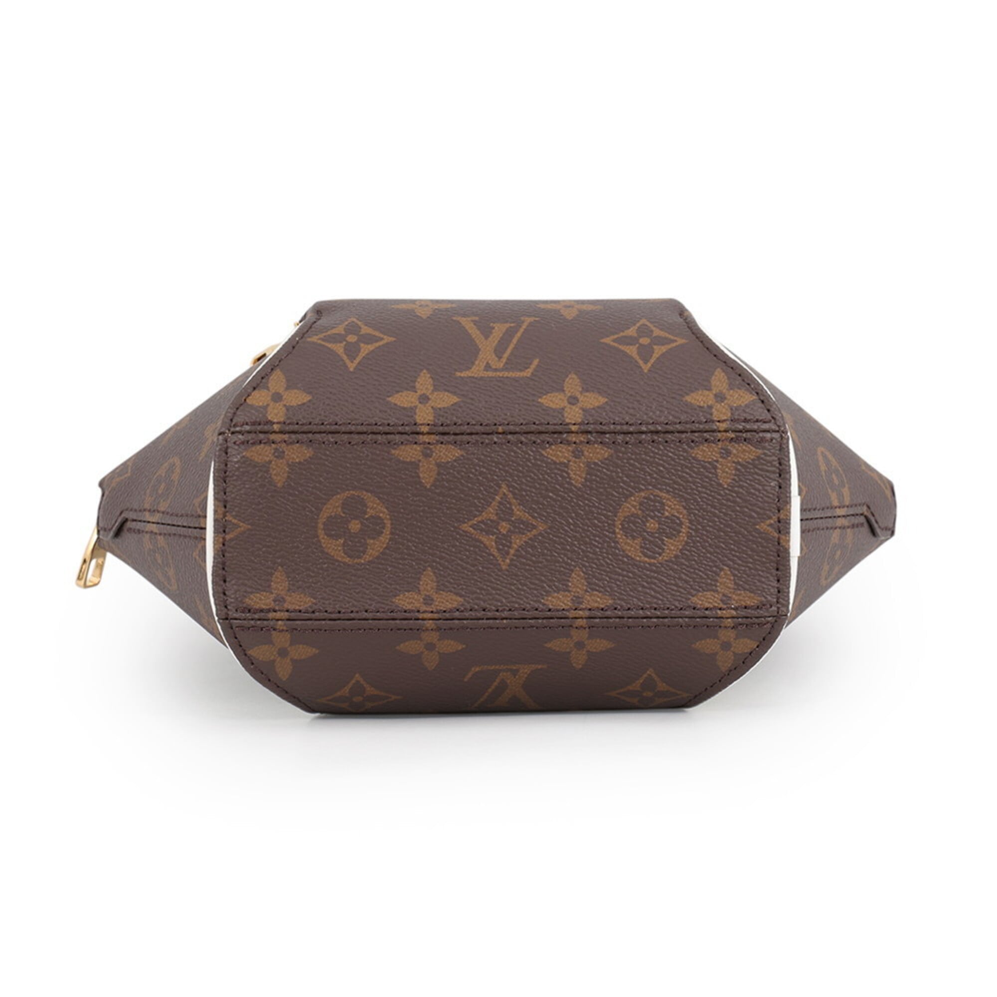 Louis Vuitton Brown Monogram White Yellow Monogram Handbag (Pre-Owned)