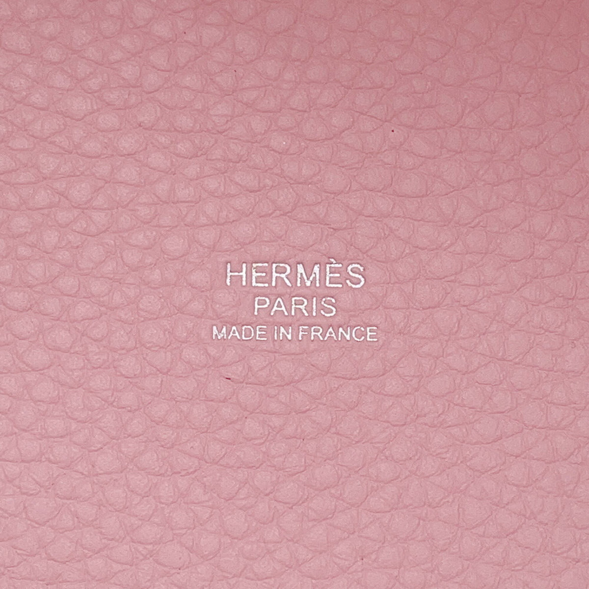 Hermes Rose Sakura Taurillon Clemence Leather Handbag (Pre-Owned)