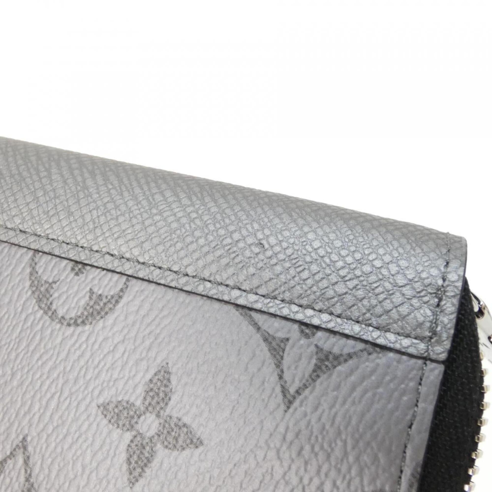 Louis Vuitton Taigarama Gunmetal Coated Canvas Leather Long Wallet (Bi-Fold) (Pre-Owned)