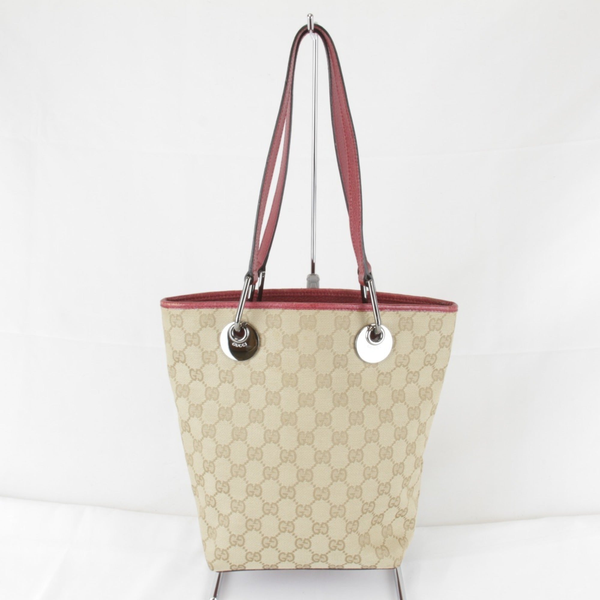 Gucci Beige Gg Canvas Tote Bag (Pre-Owned)