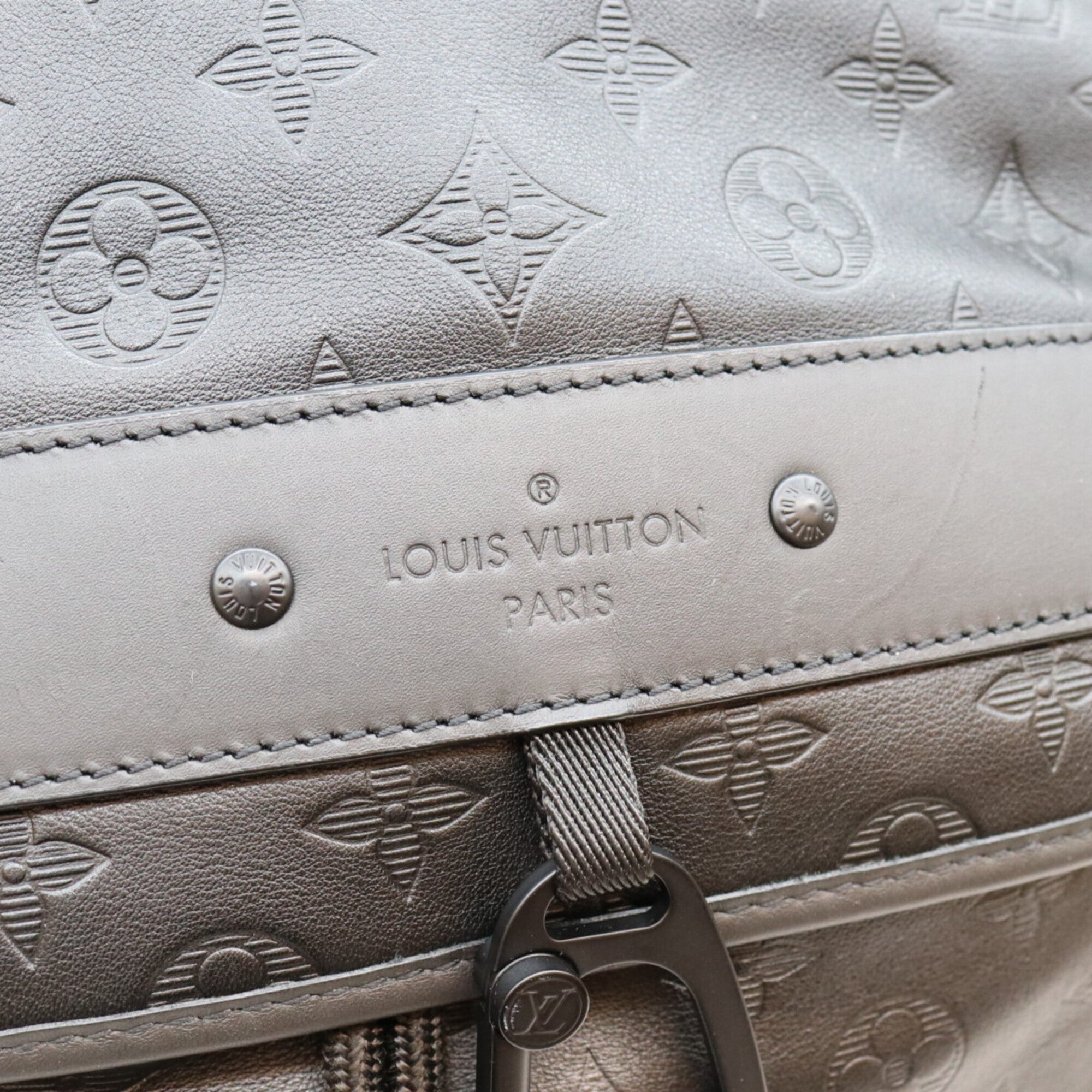 Louis Vuitton Black Monogram Shadow Backpack (Pre-Owned)