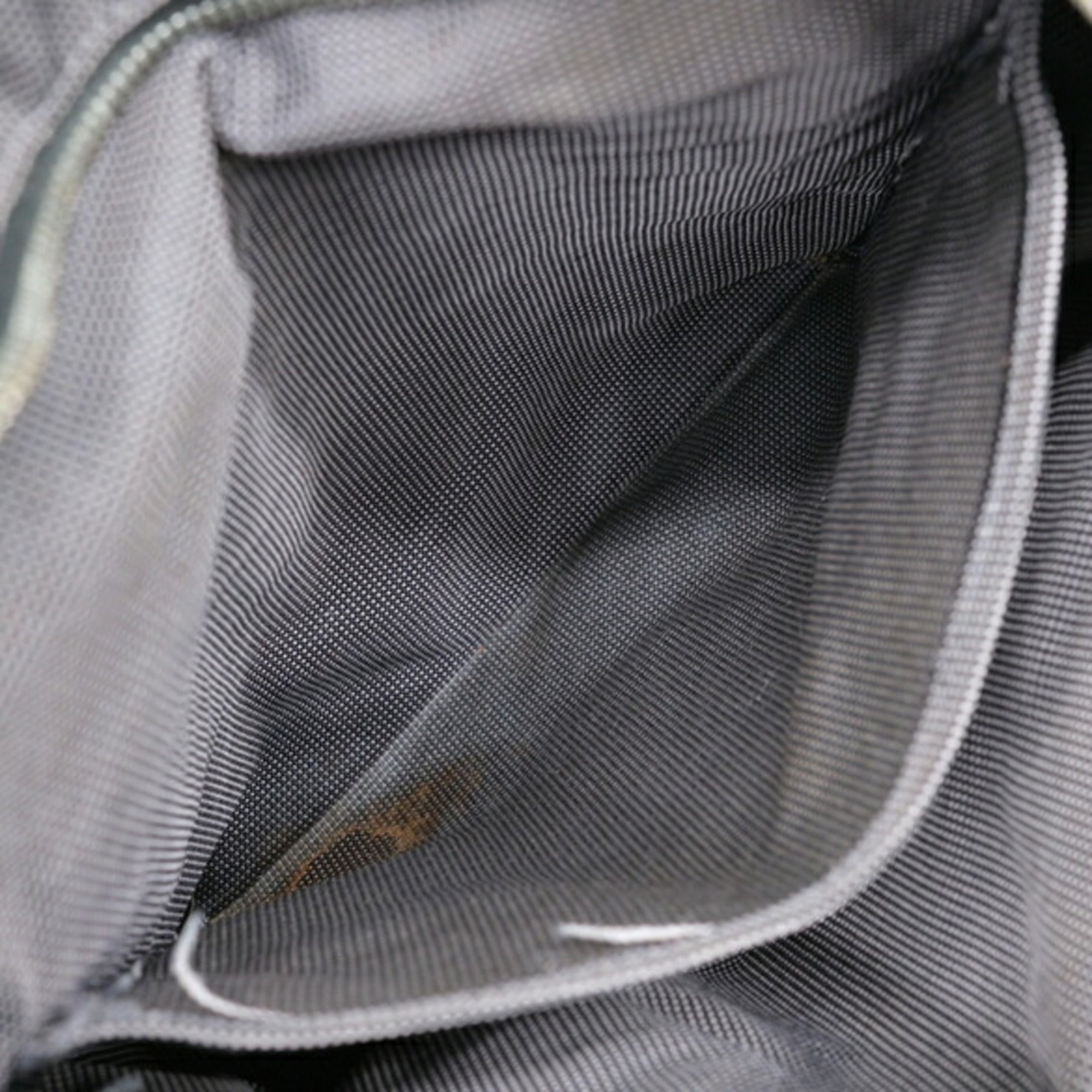 Hermes Gray Nylon Canvas Backpack (Pre-Owned)