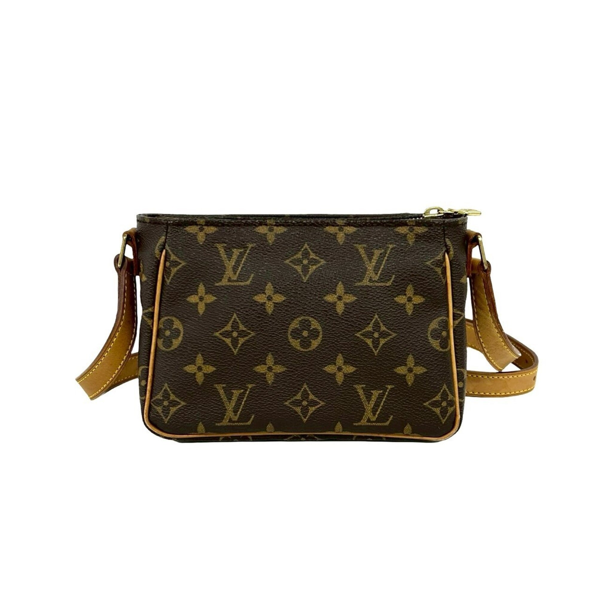 Louis Vuitton Brown Pvc Leather Pochette Shoulder Bag (Pre-Owned)