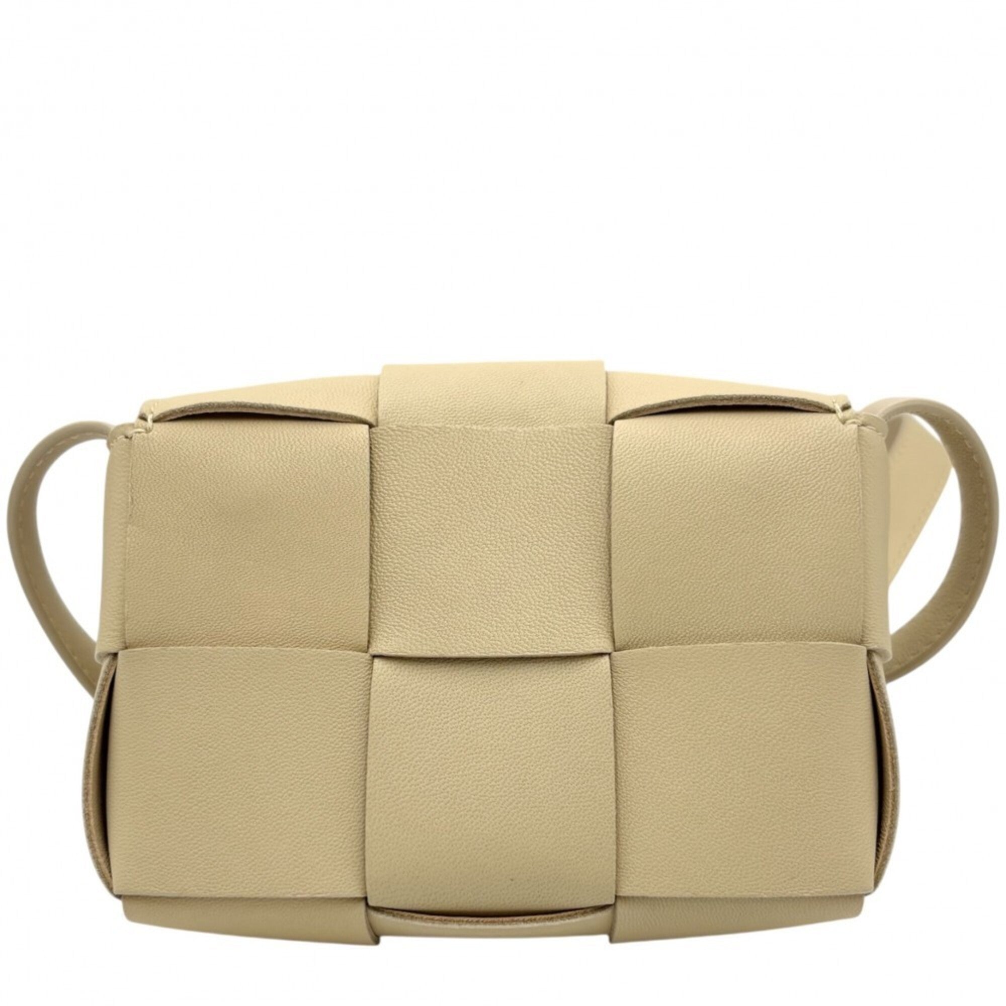 Bottega Veneta Beige Leather Shoulder Bag (Pre-Owned)