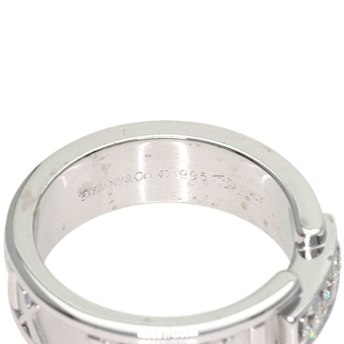 Tiffany Atlas White Gold (18K) Band Ring (Pre-Owned)