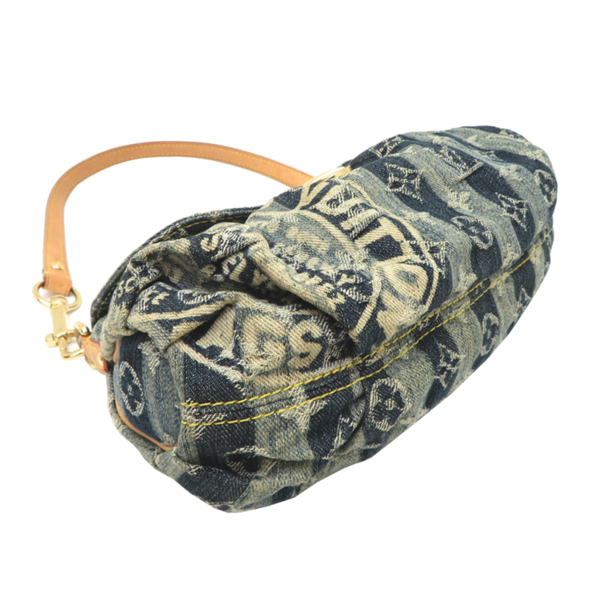 Louis Vuitton Blue Monogram Denim Shoulder Bag (Pre-Owned)
