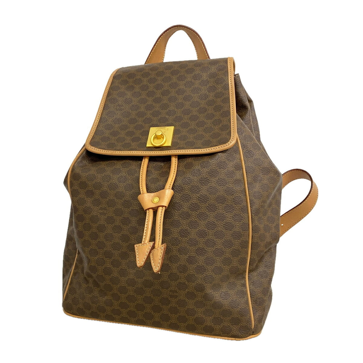 Celine Brown Pvc Backpack (Pre-Owned)