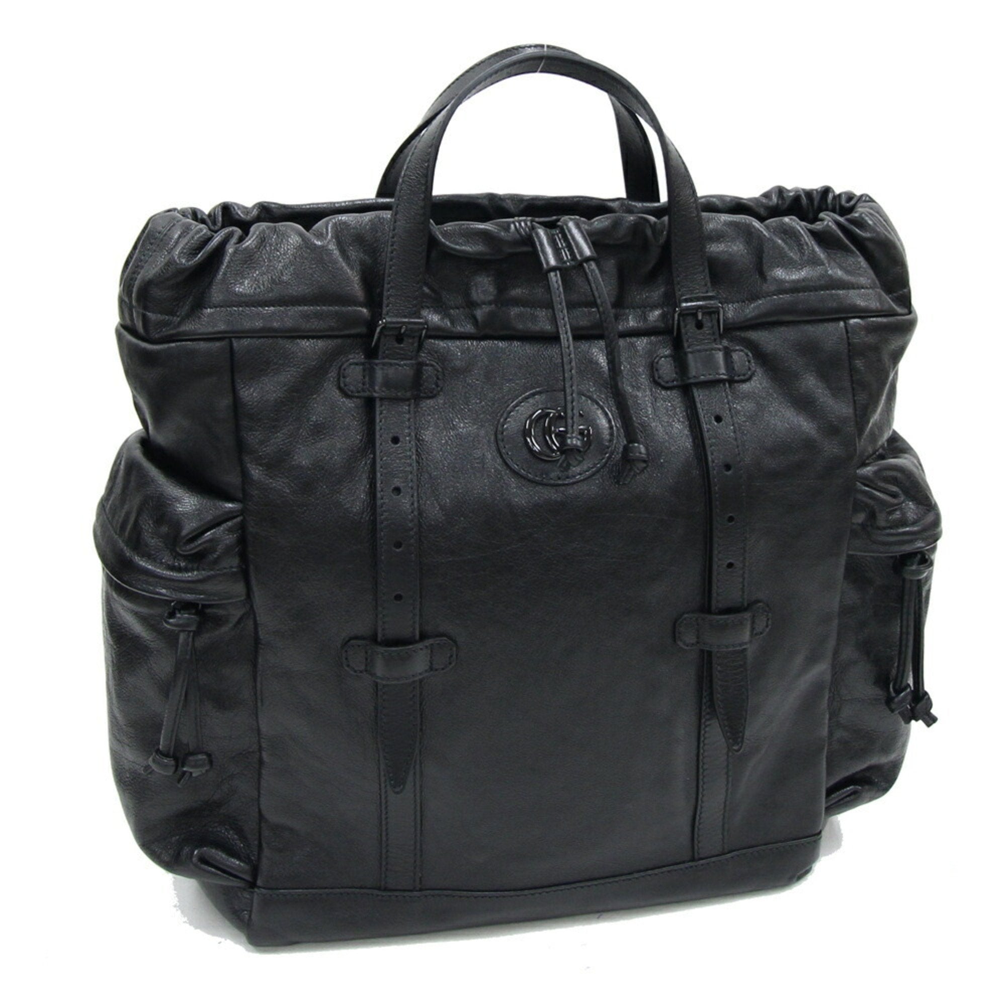 Gucci Black Leather Tote Bag (Pre-Owned)