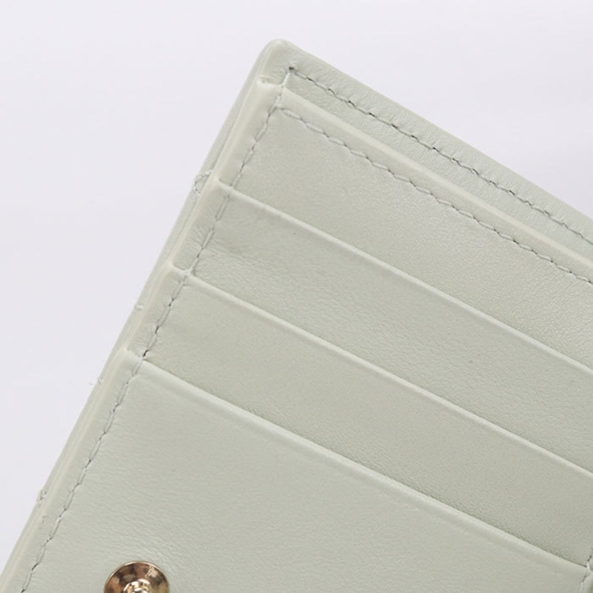 Christian Dior Green Leather Wallet (Bi-Fold) (Pre-Owned)
