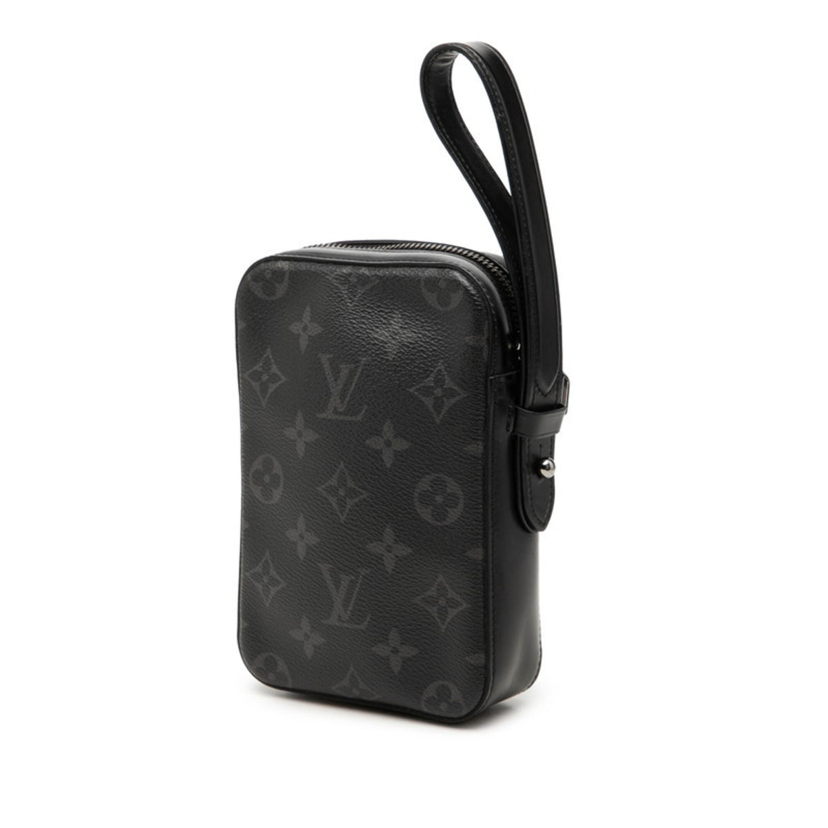 Louis Vuitton Black Pvc Leather Clutch Bag Handbag Pouch (Pre-Owned)