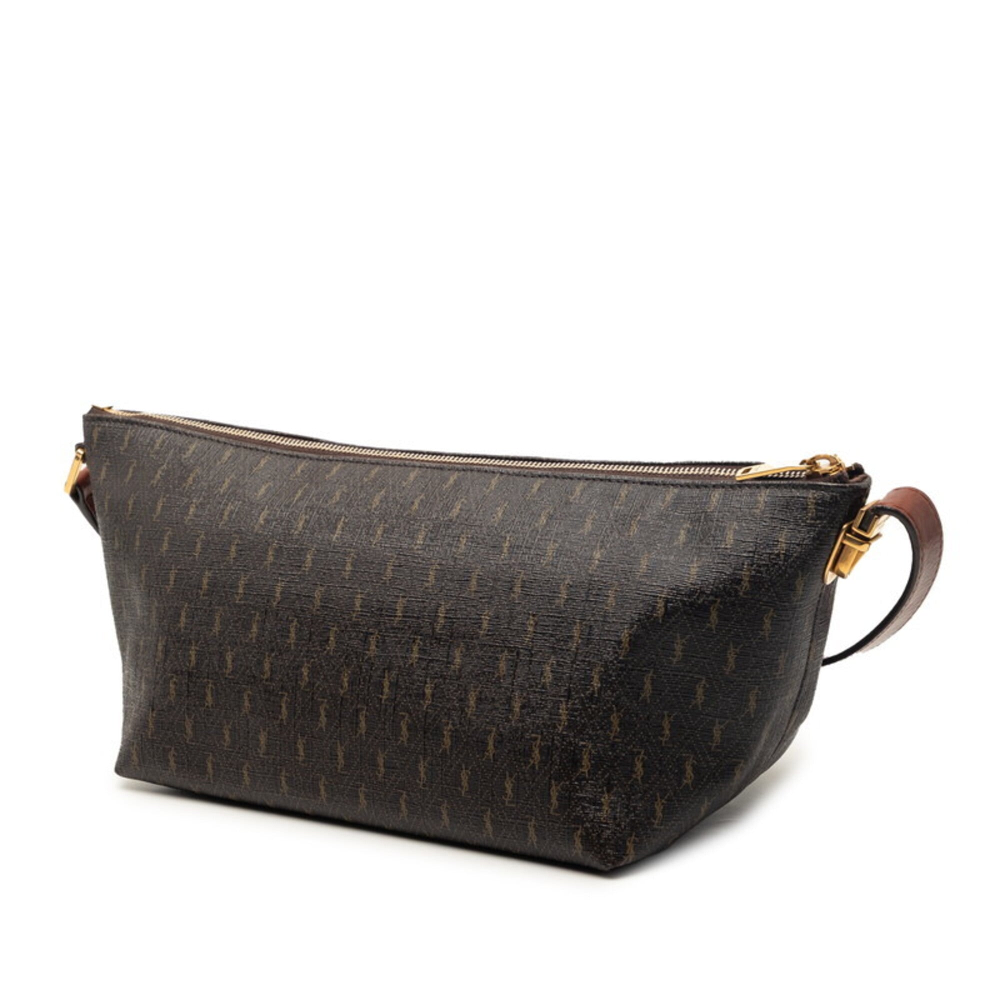 Saint Laurent Brown Pvc Shoulder Bag (Pre-Owned)