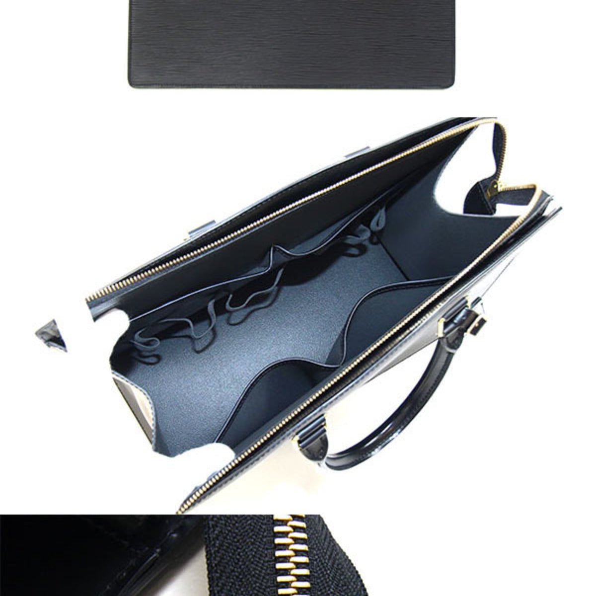 Louis Vuitton Epi Black Noir Epi Leather Handbag (Pre-Owned)