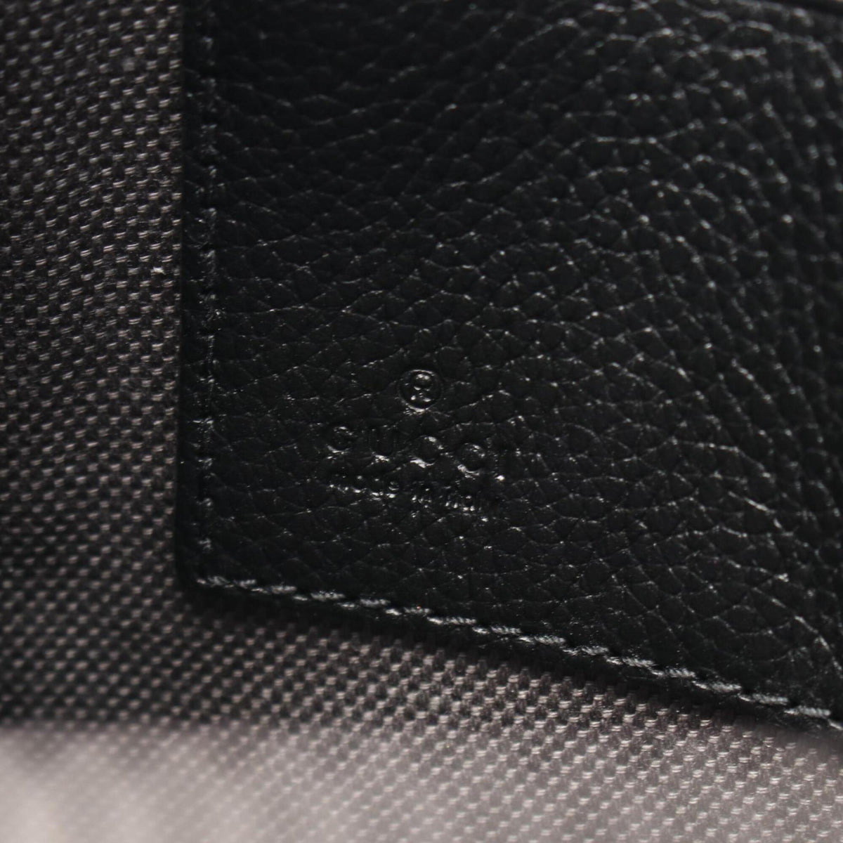 Gucci Black Gray Pvc Coated Canvas Leather Clutch Bag Handbag (Pre-Owned)