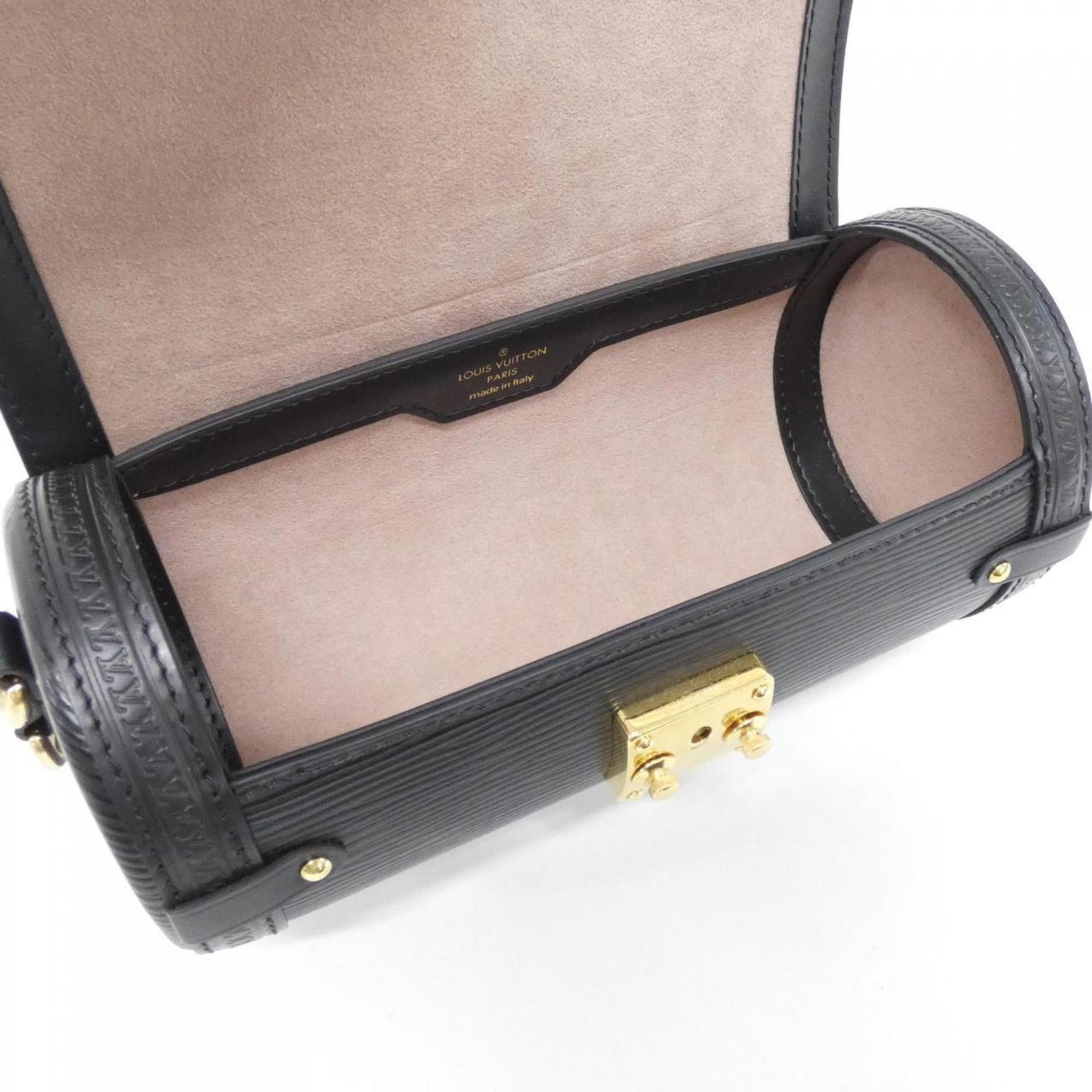 Louis Vuitton Black Leather Shoulder Bag (Pre-Owned)