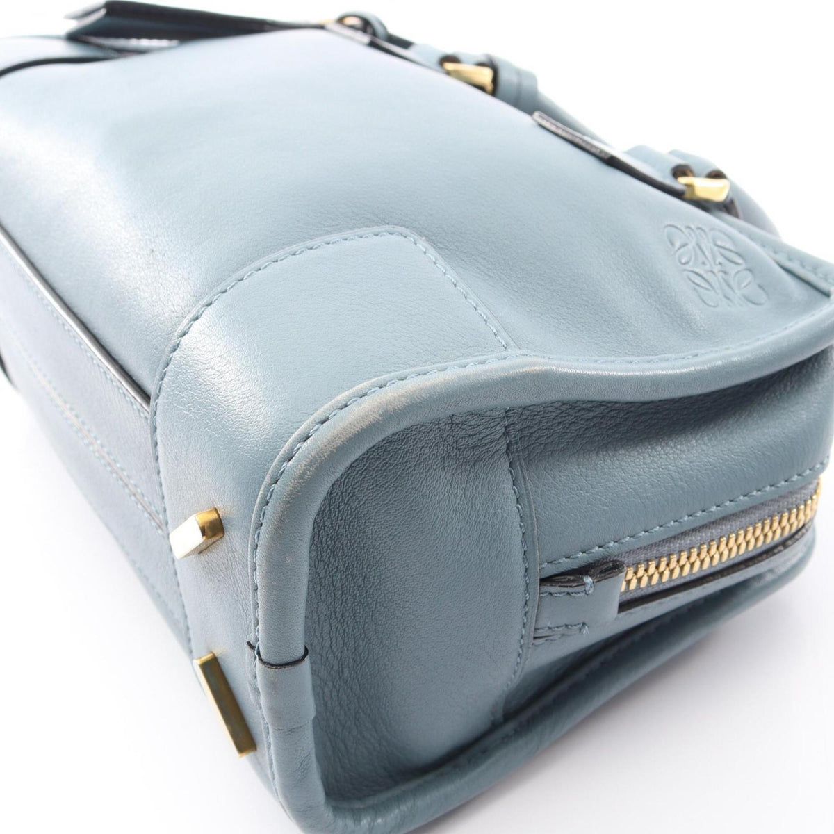 Loewe Blue Leather Handbag (Pre-Owned)