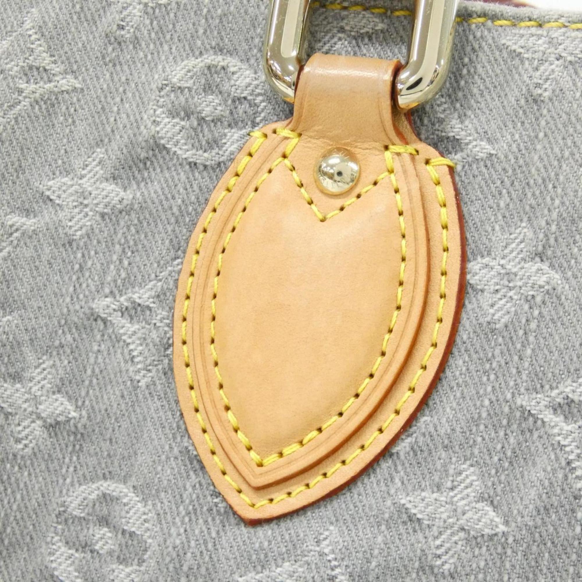 Louis Vuitton Gray Denim Canvas Handbag (Pre-Owned)