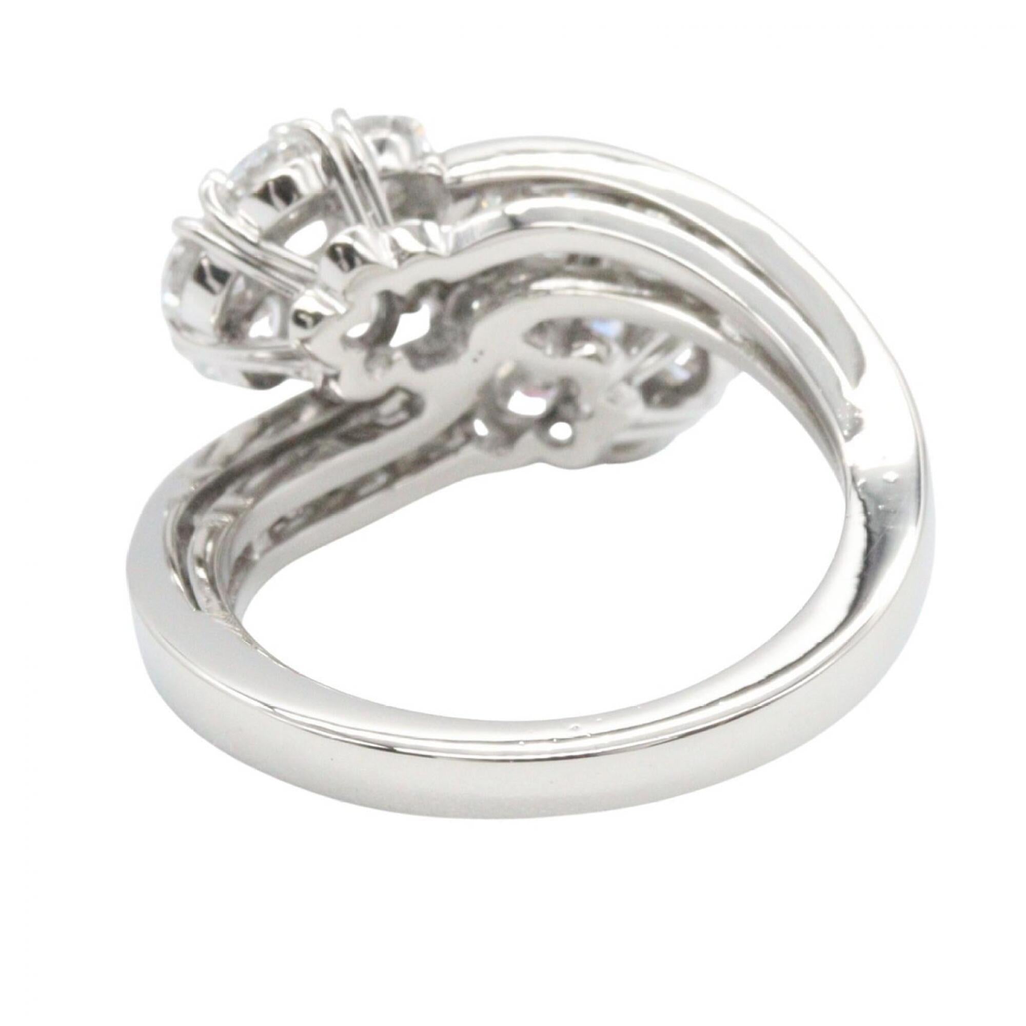 Van Cleef & Arpels Silver Clear Platinum 950 Band Ring (Pre-Owned)