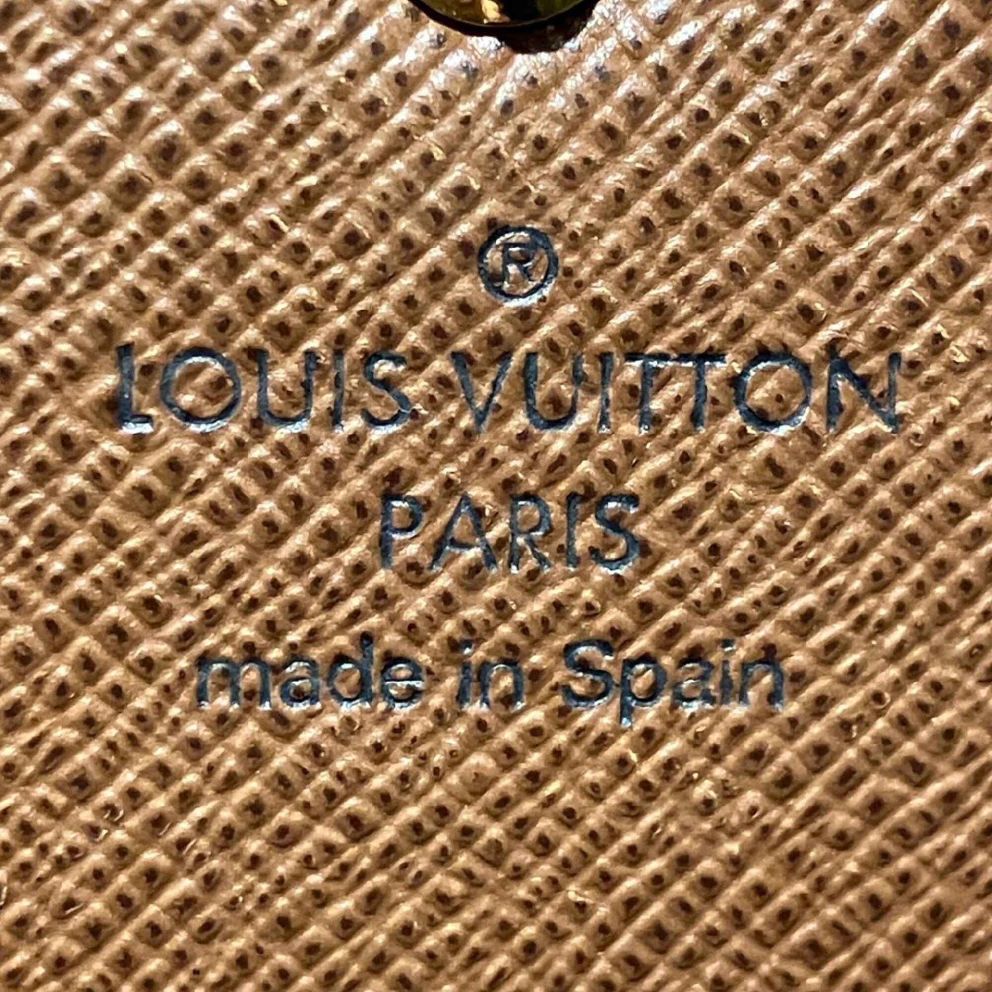 Louis Vuitton Brown Leather Long Wallet (Bi-Fold) (Pre-Owned)