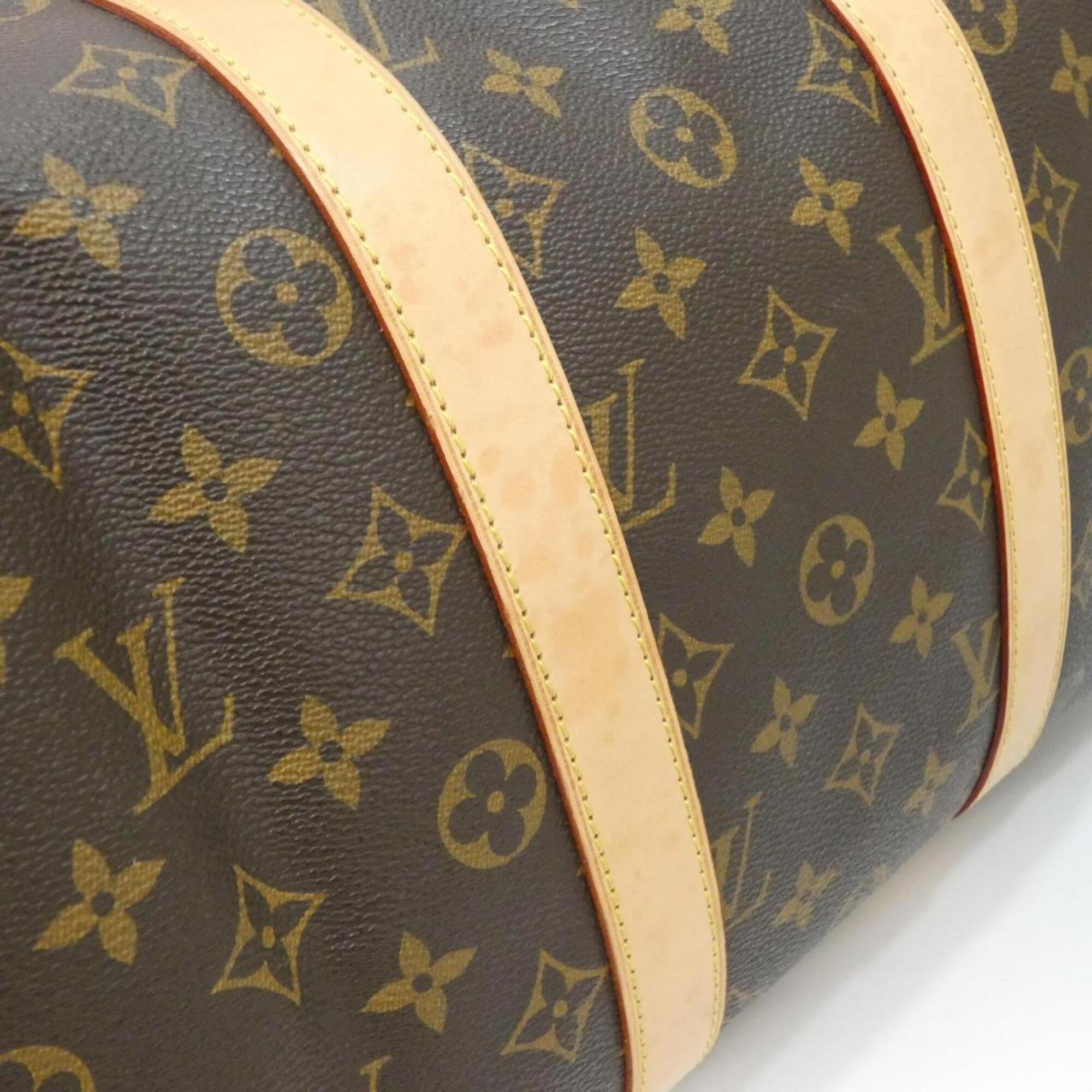 Louis Vuitton Marron Coated Canvas Boston Bag (Pre-Owned)