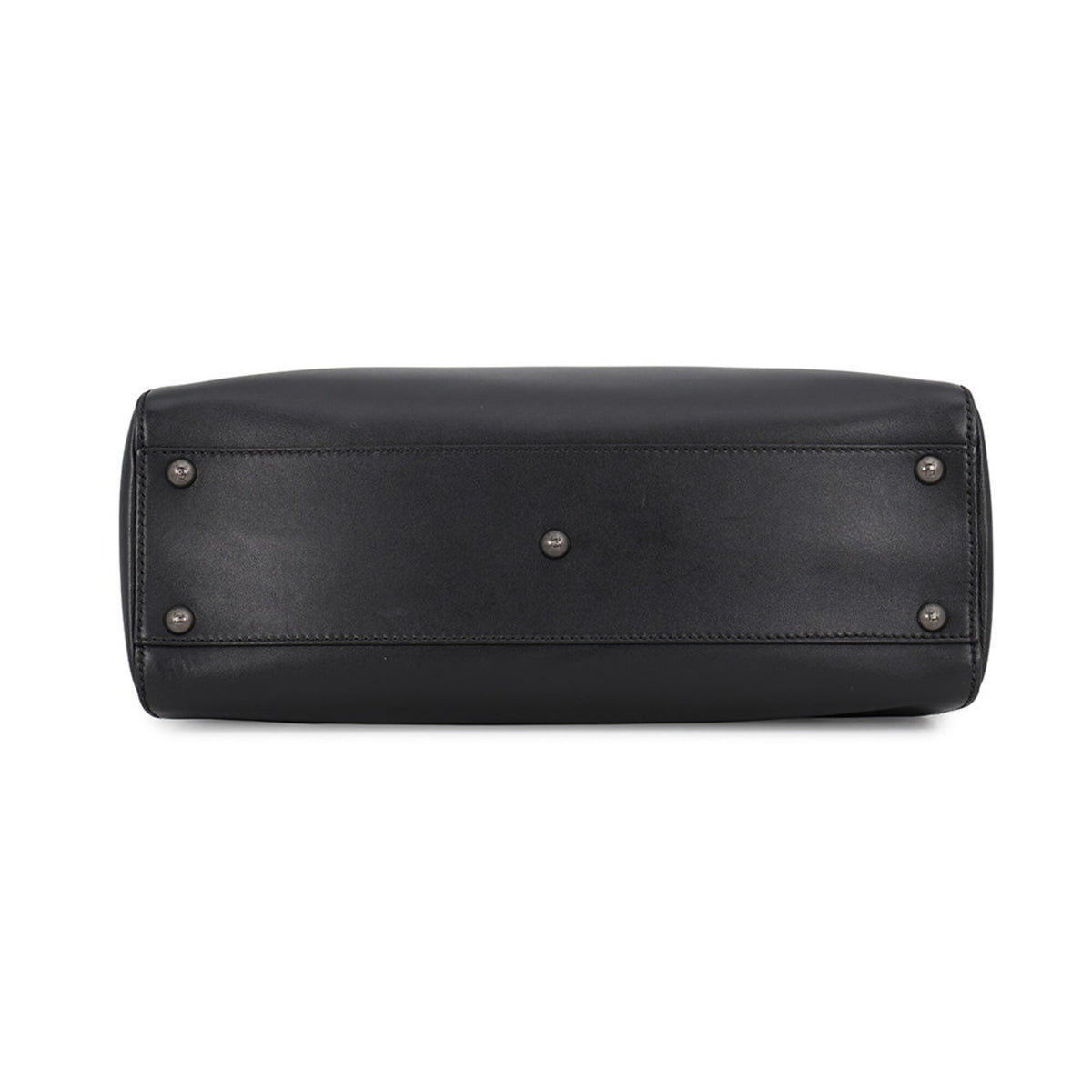 Fendi Peekaboo Black Leather Handbag Shoulder Bag (Pre-Owned)