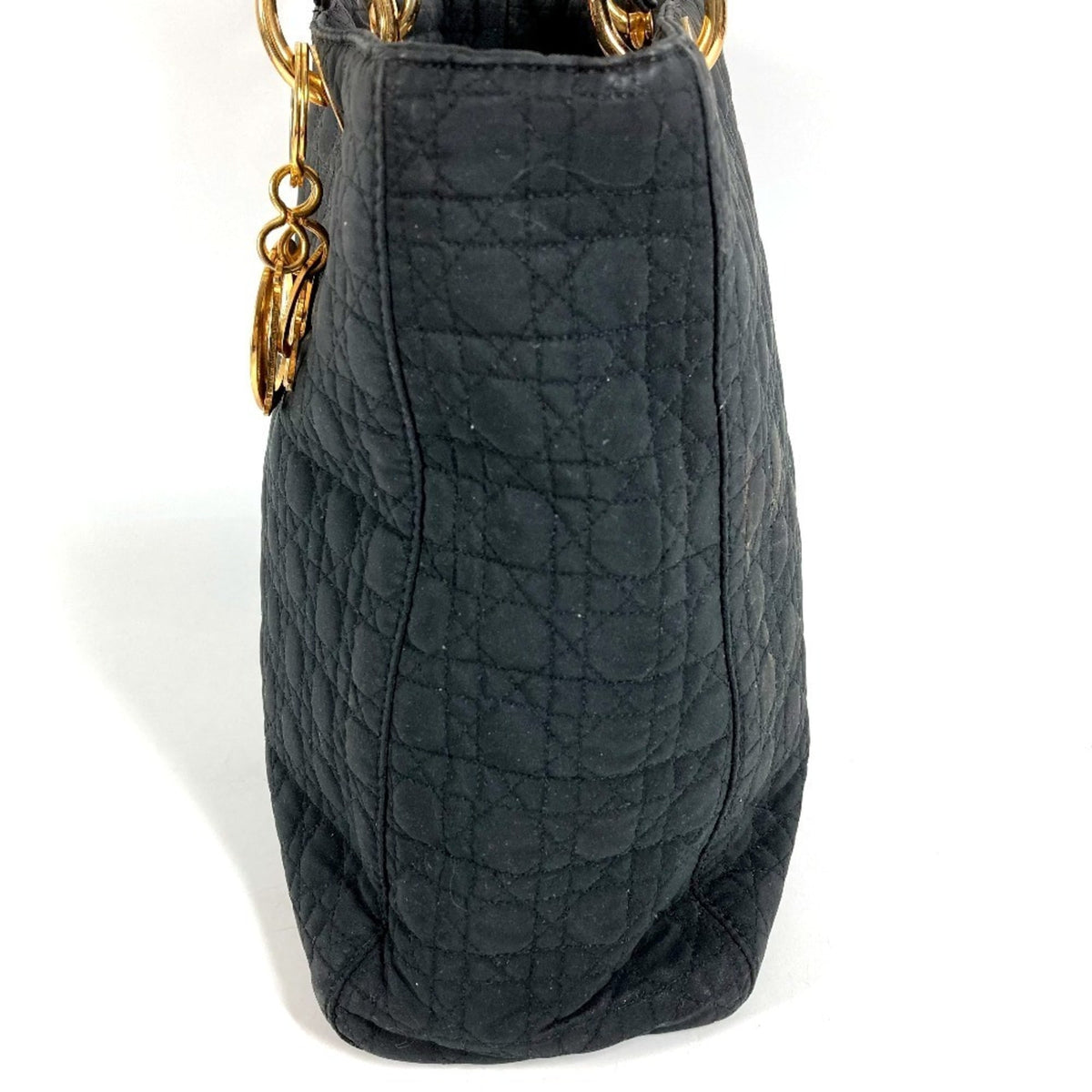 Christian Dior Black Nylon Canvas Handbag Tote Bag (Pre-Owned)